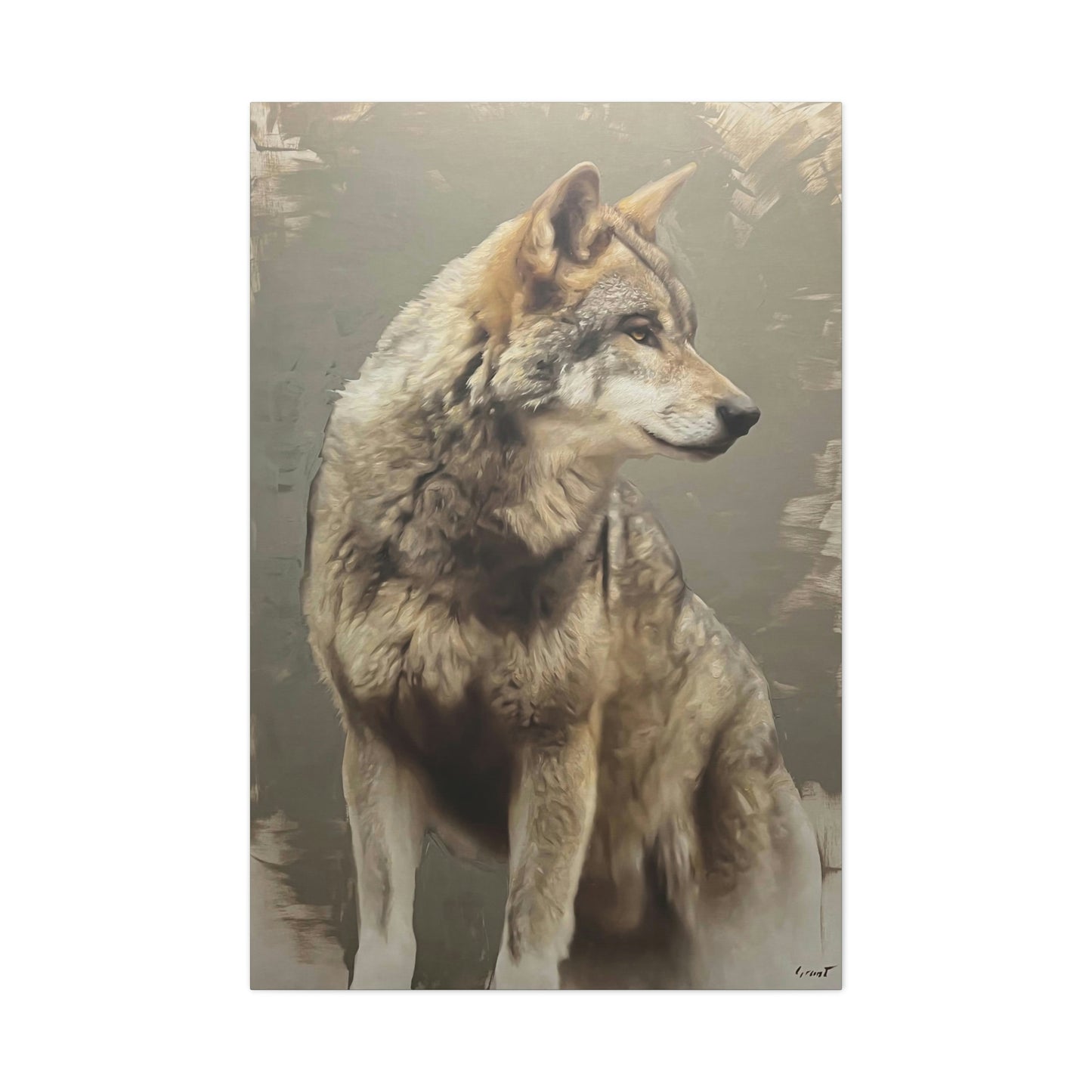 "The Silent Watcher" Stretched Canvas