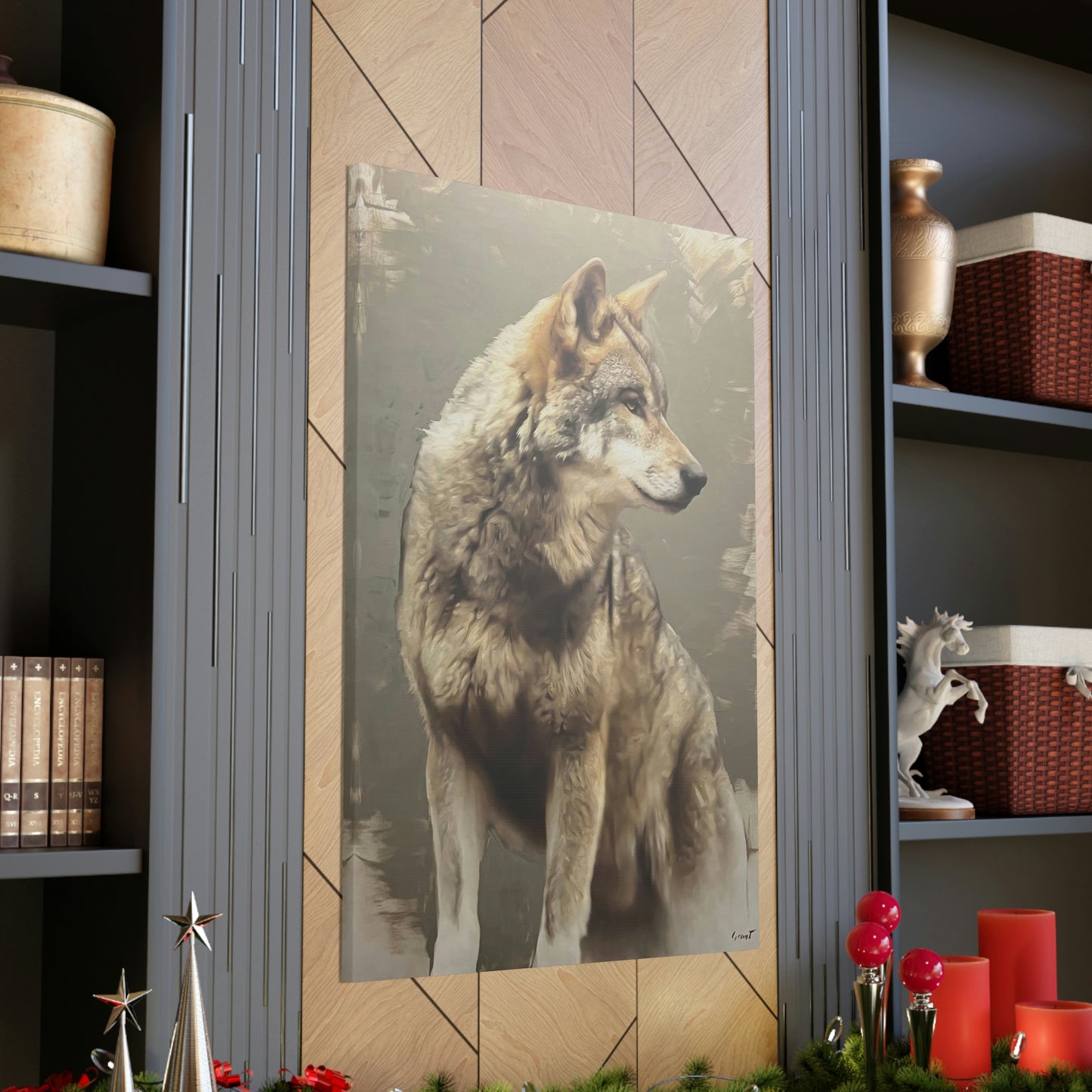 "The Silent Watcher" Stretched Canvas