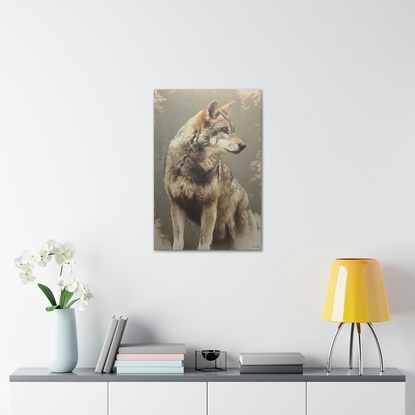 "The Silent Watcher" Stretched Canvas