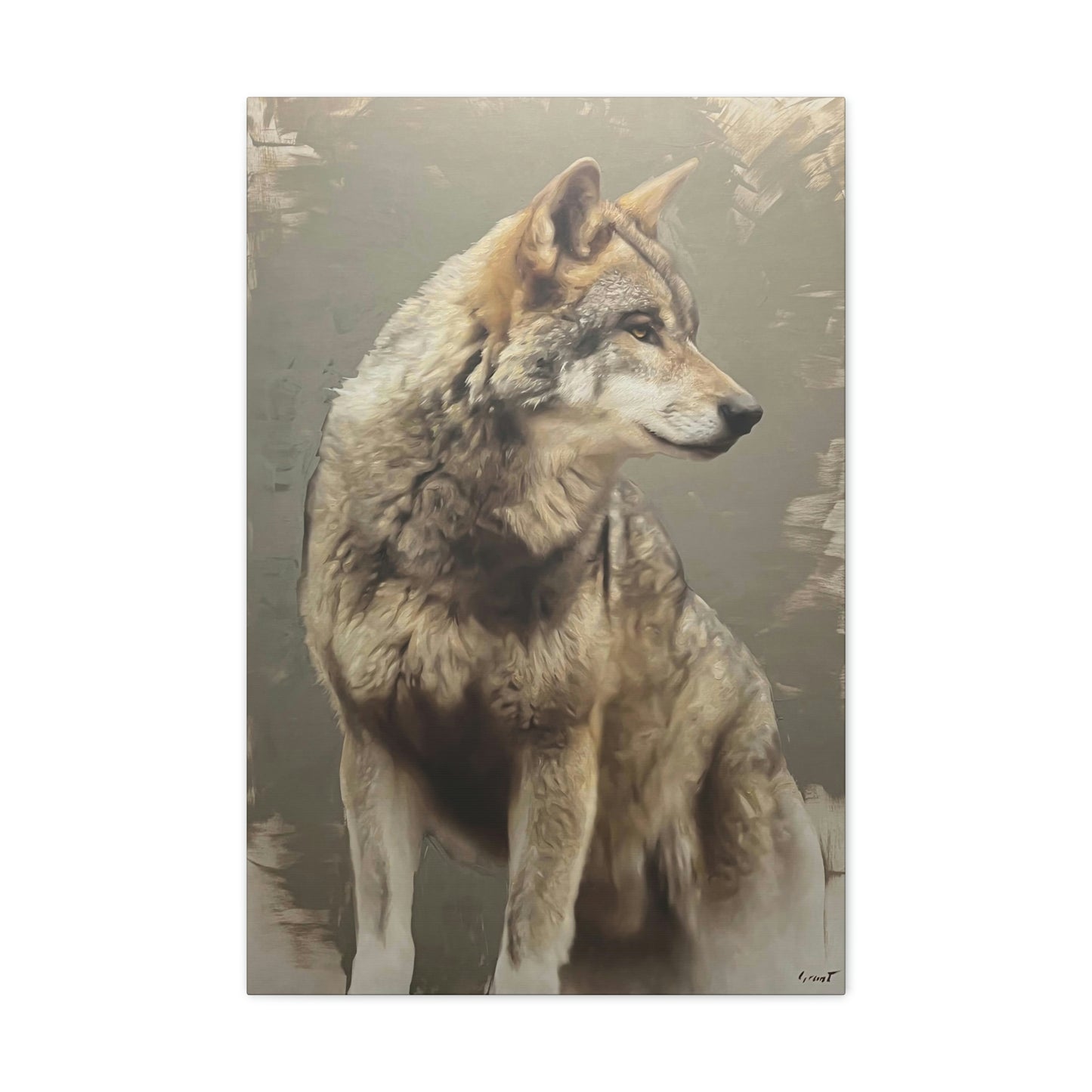 "The Silent Watcher" Stretched Canvas