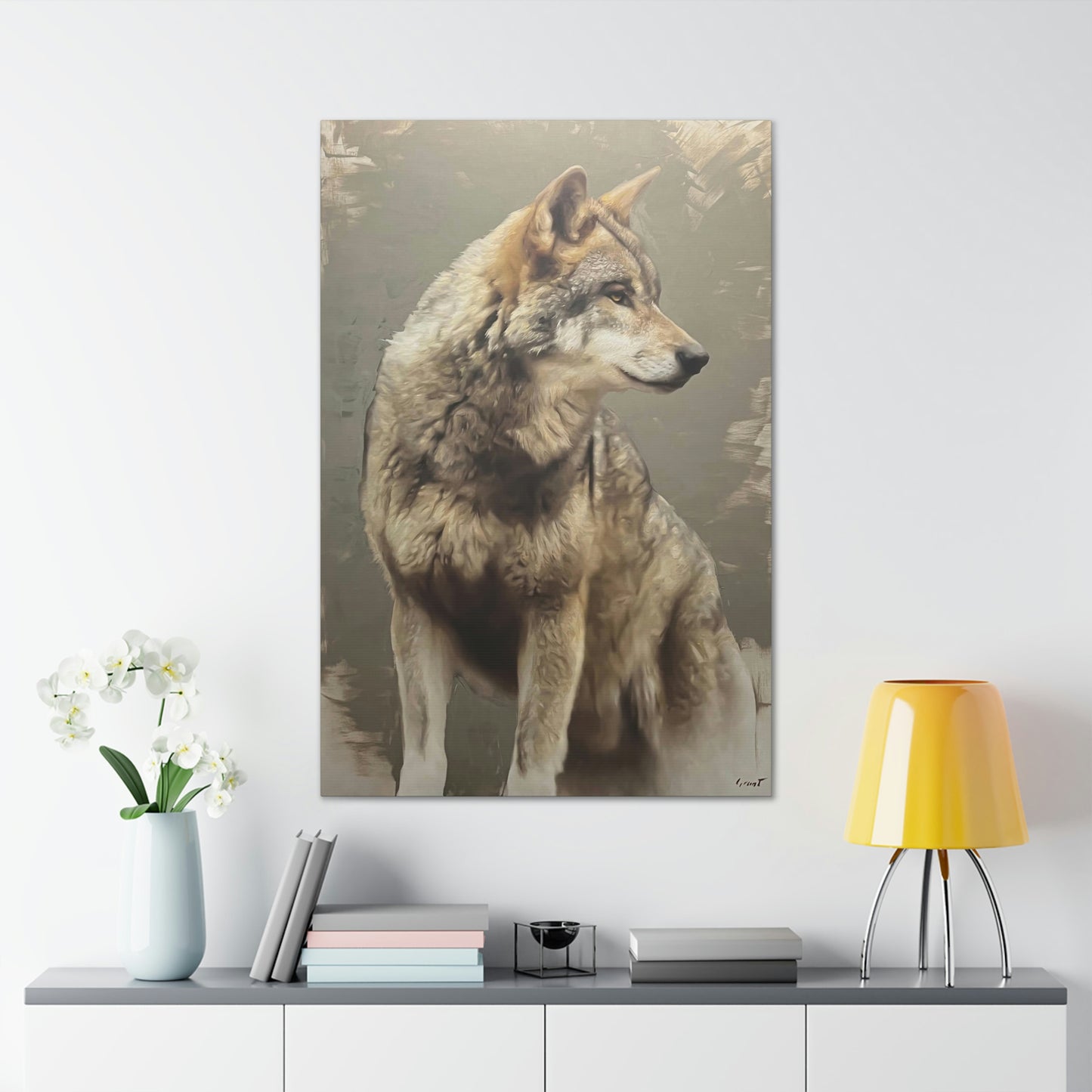 "The Silent Watcher" Stretched Canvas