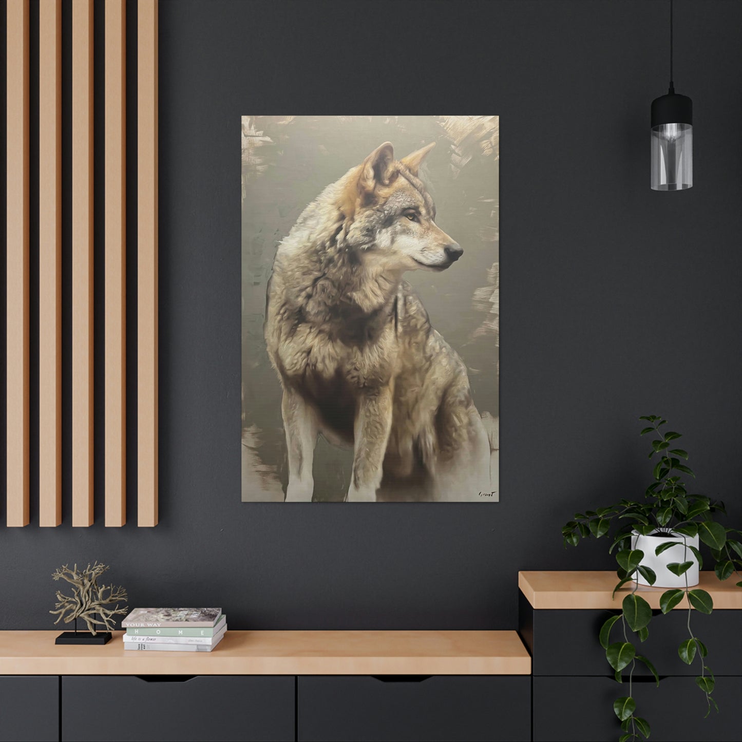 "The Silent Watcher" Stretched Canvas