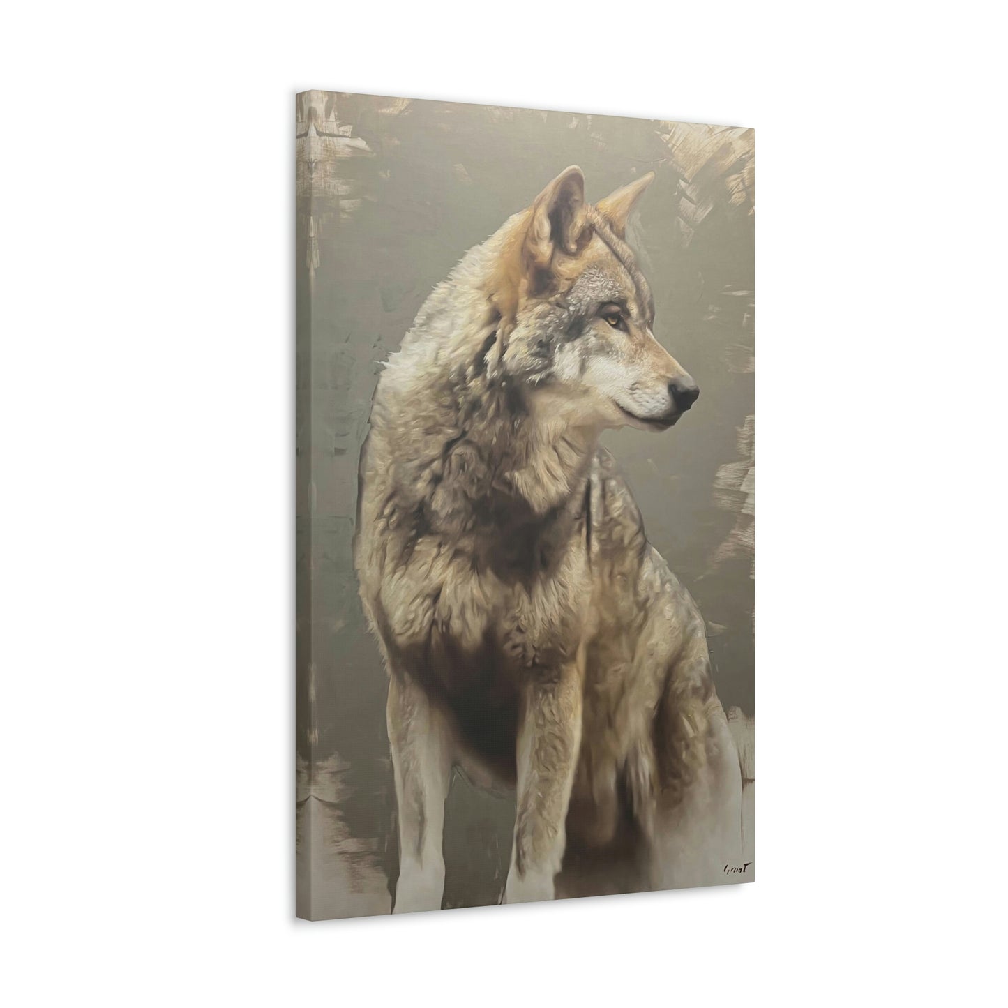 "The Silent Watcher" Stretched Canvas