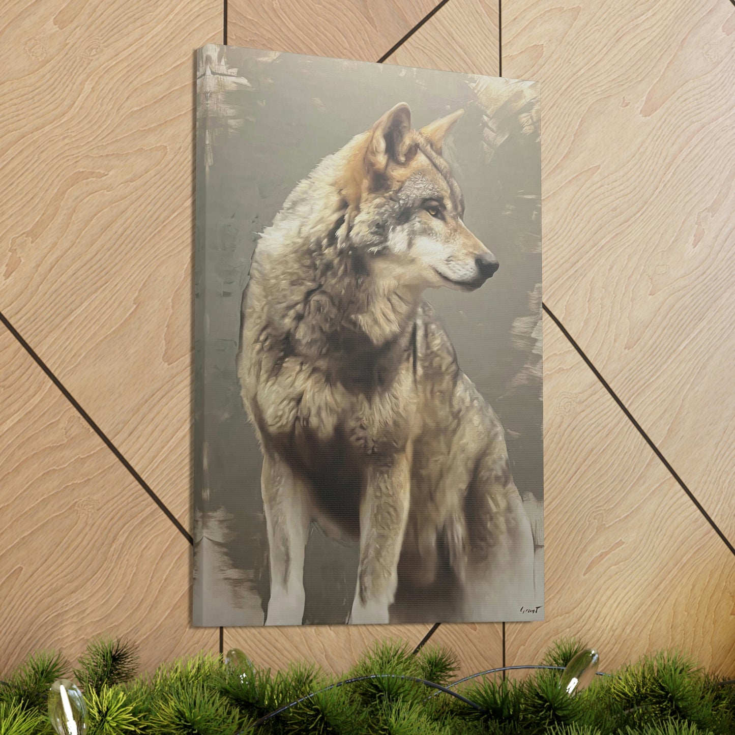 "The Silent Watcher" Stretched Canvas