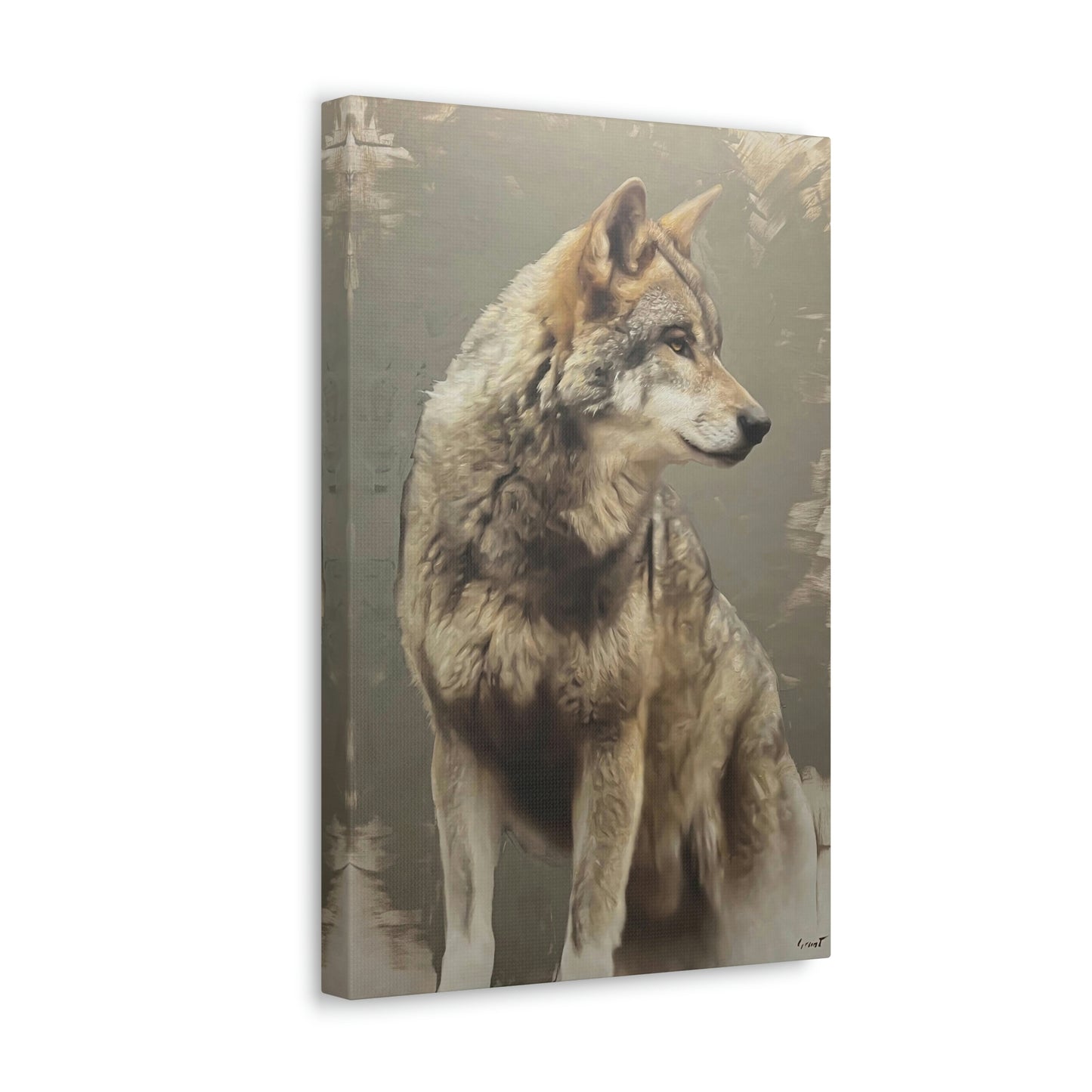 "The Silent Watcher" Stretched Canvas