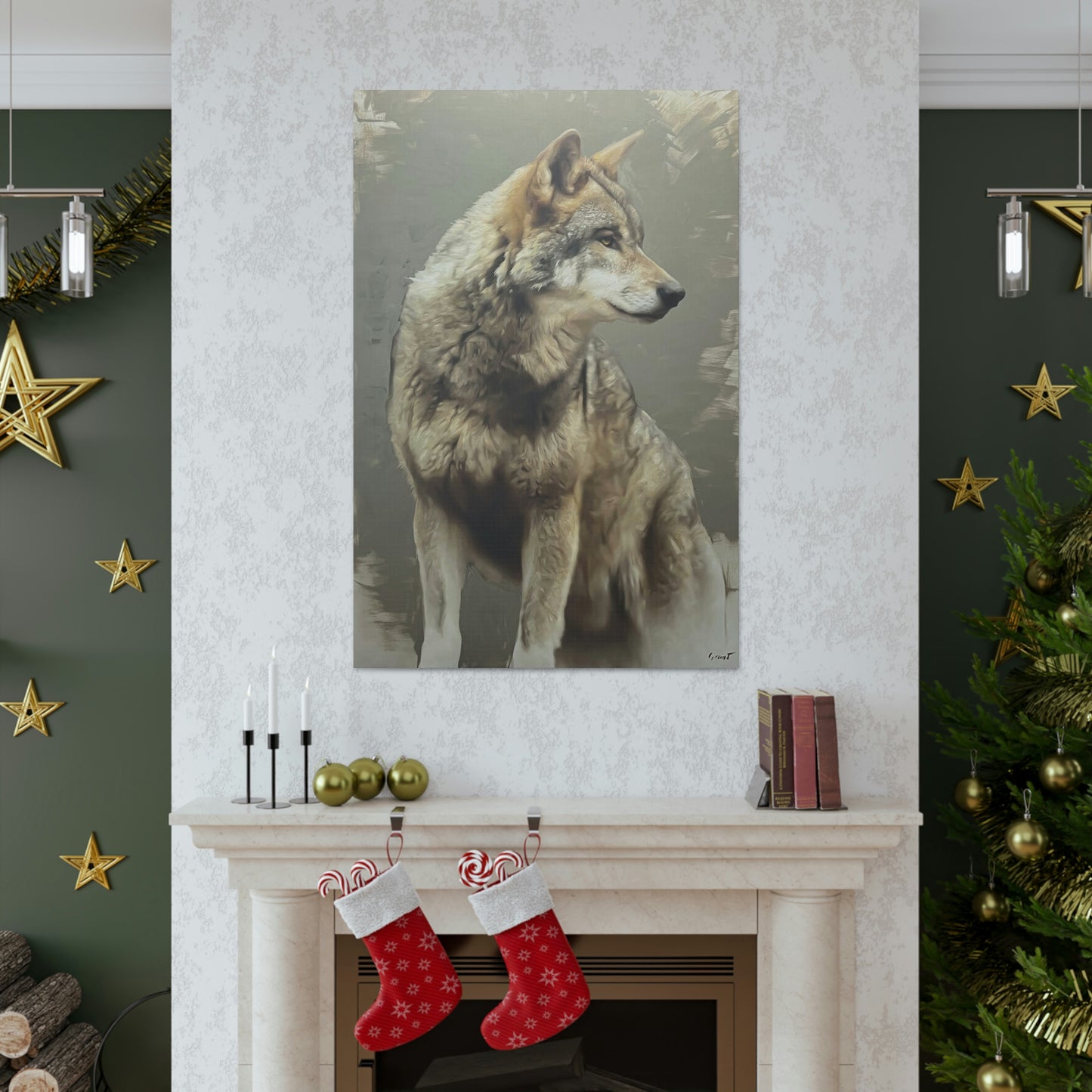 "The Silent Watcher" Stretched Canvas