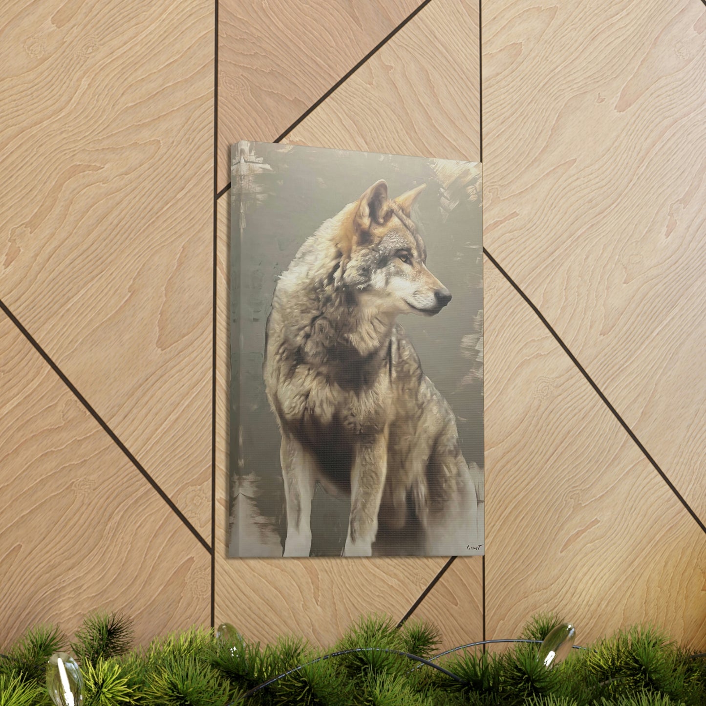 "The Silent Watcher" Stretched Canvas