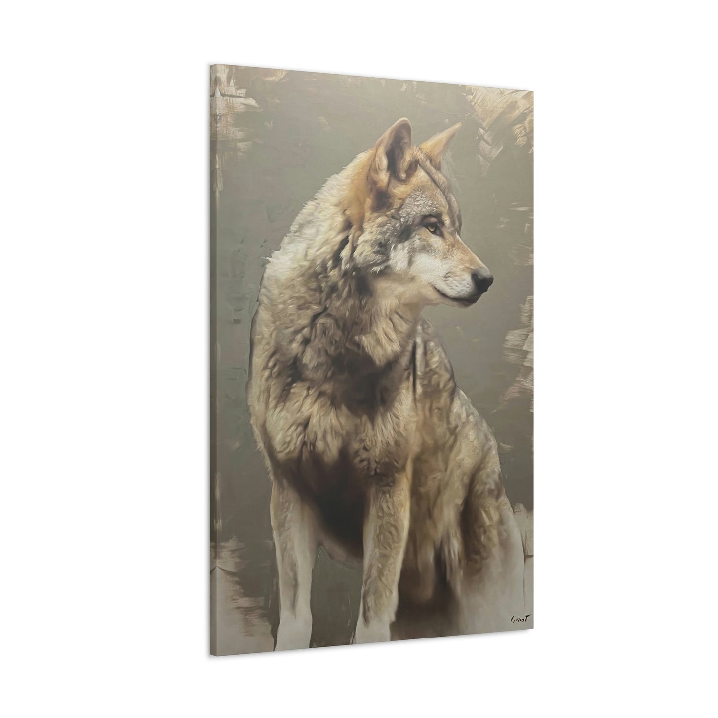 "The Silent Watcher" Stretched Canvas