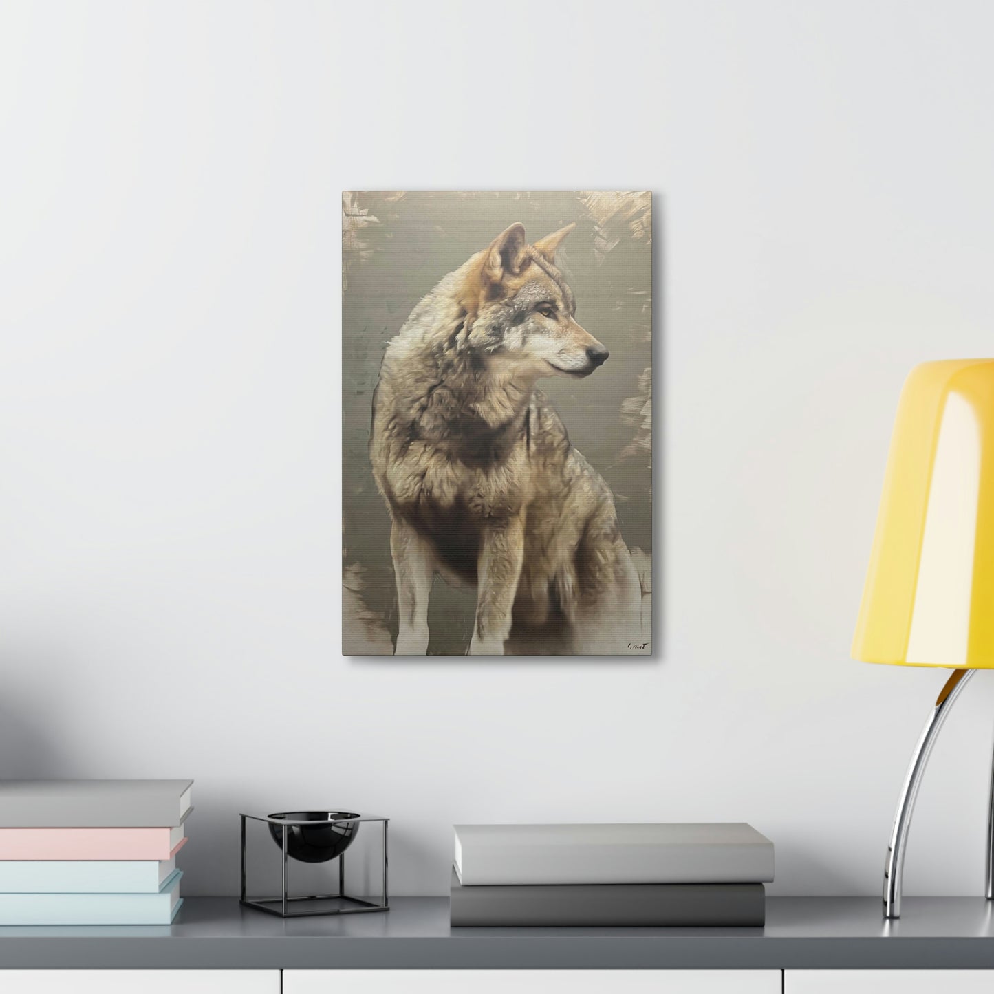"The Silent Watcher" Stretched Canvas