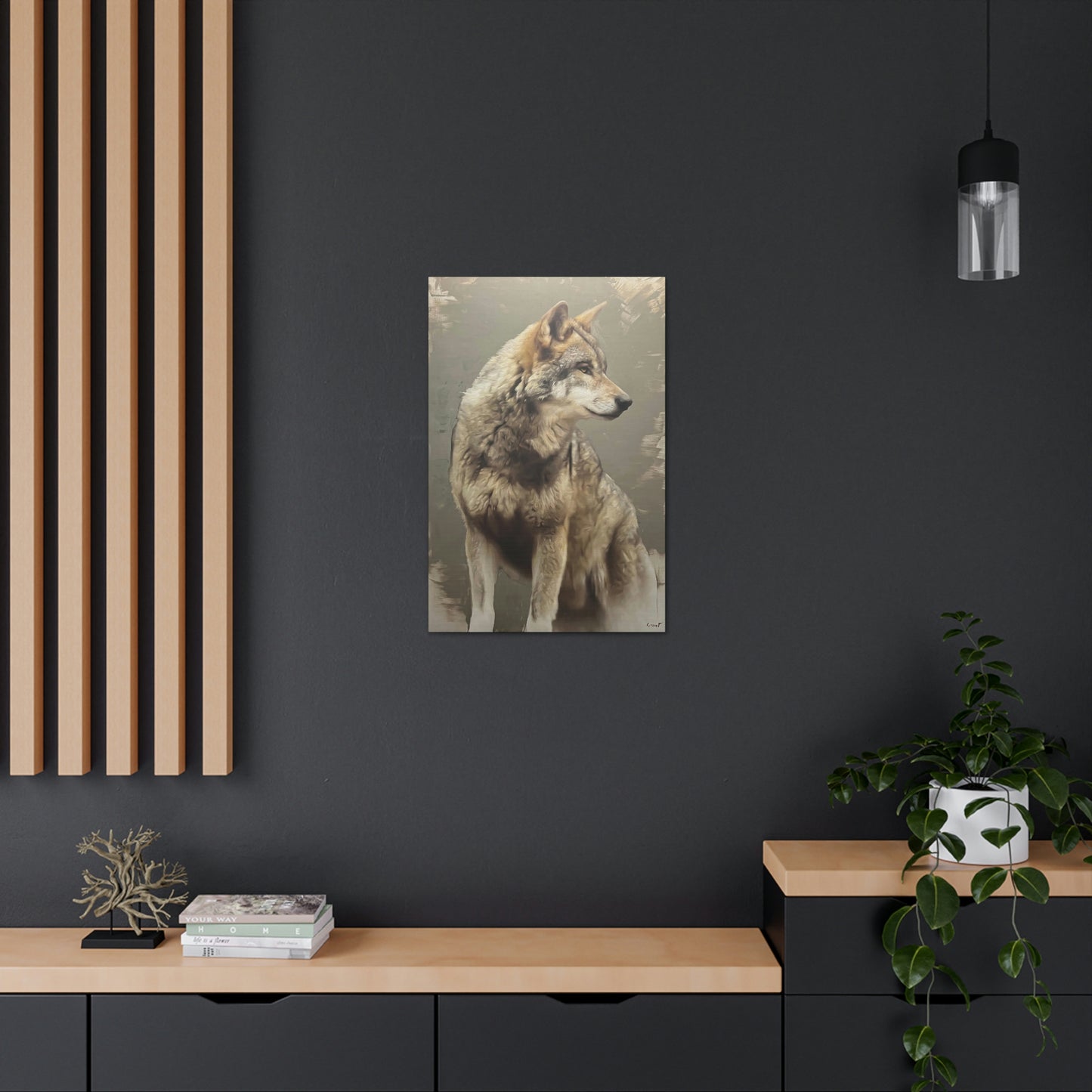 "The Silent Watcher" Stretched Canvas