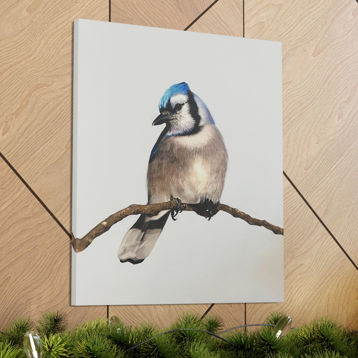 "Blue Jay" Stretched Canvas