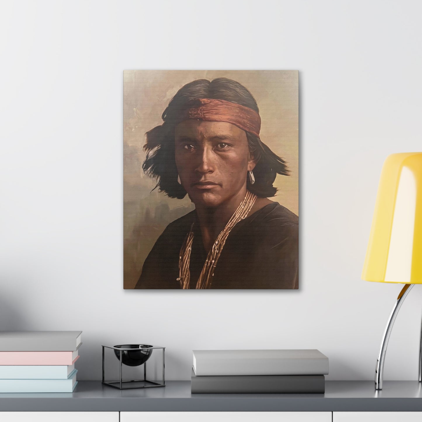 "Navajo Young Man" Stretched Canvas