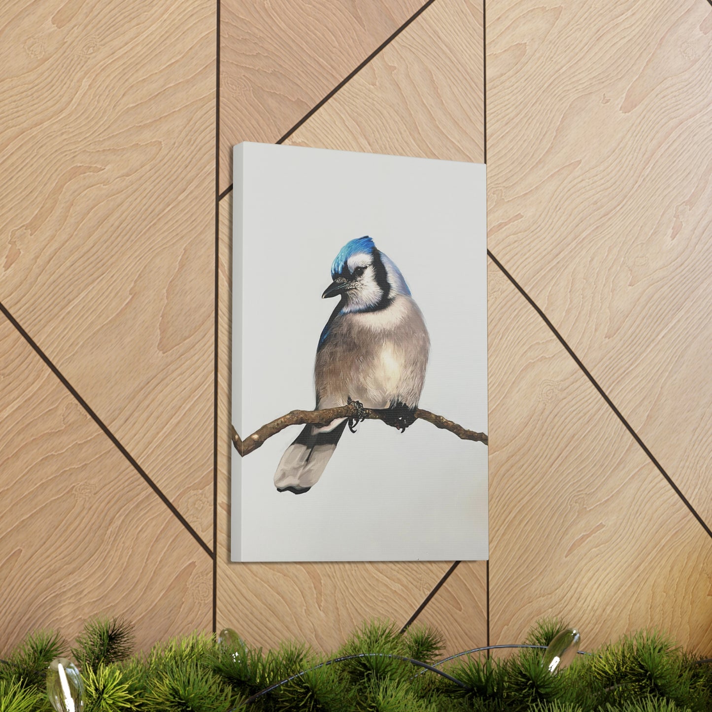 "Blue Jay" Stretched Canvas