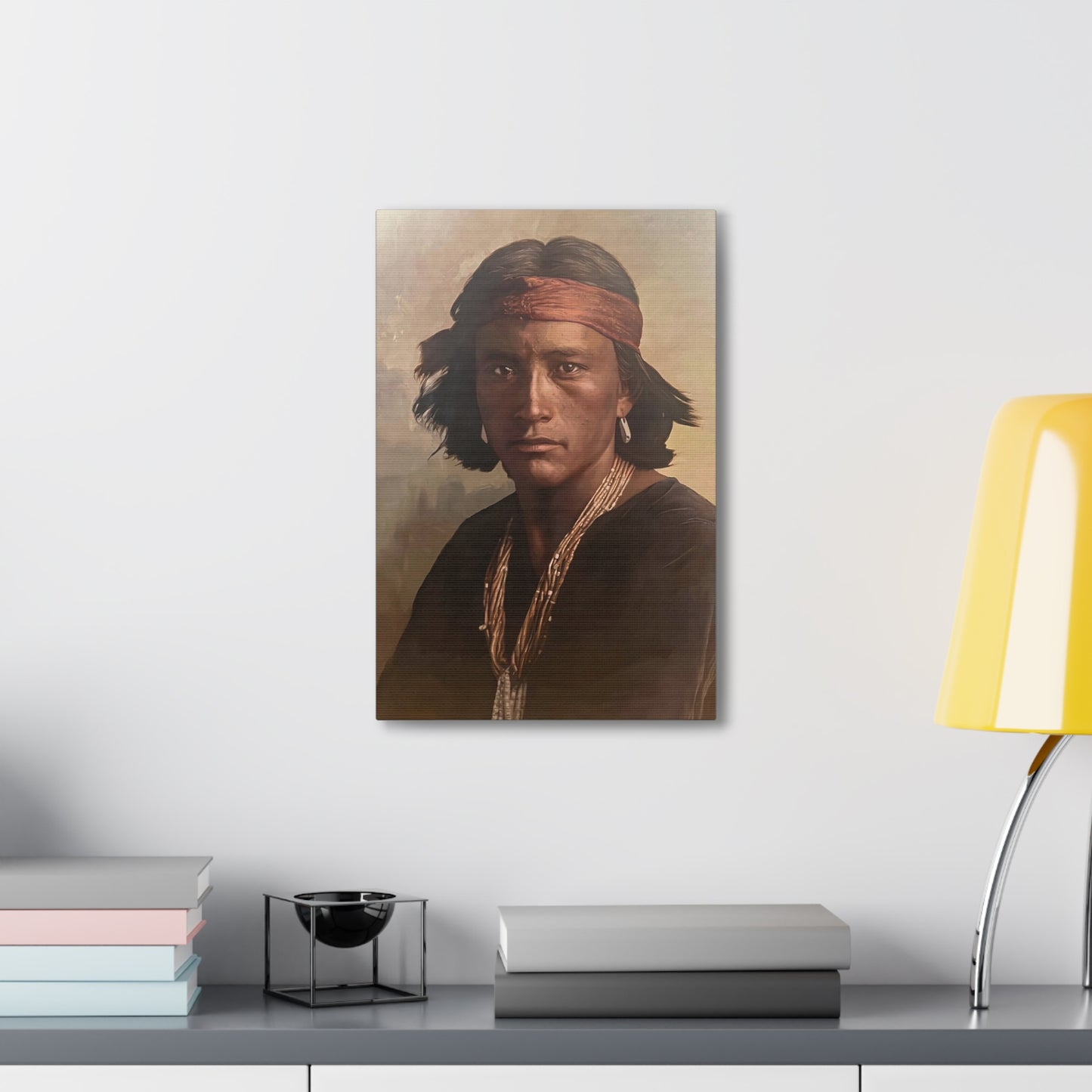 "Navajo Young Man" Stretched Canvas