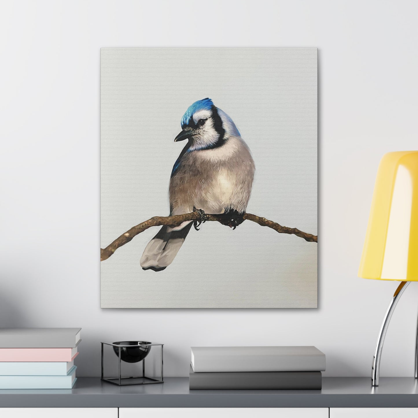 "Blue Jay" Stretched Canvas