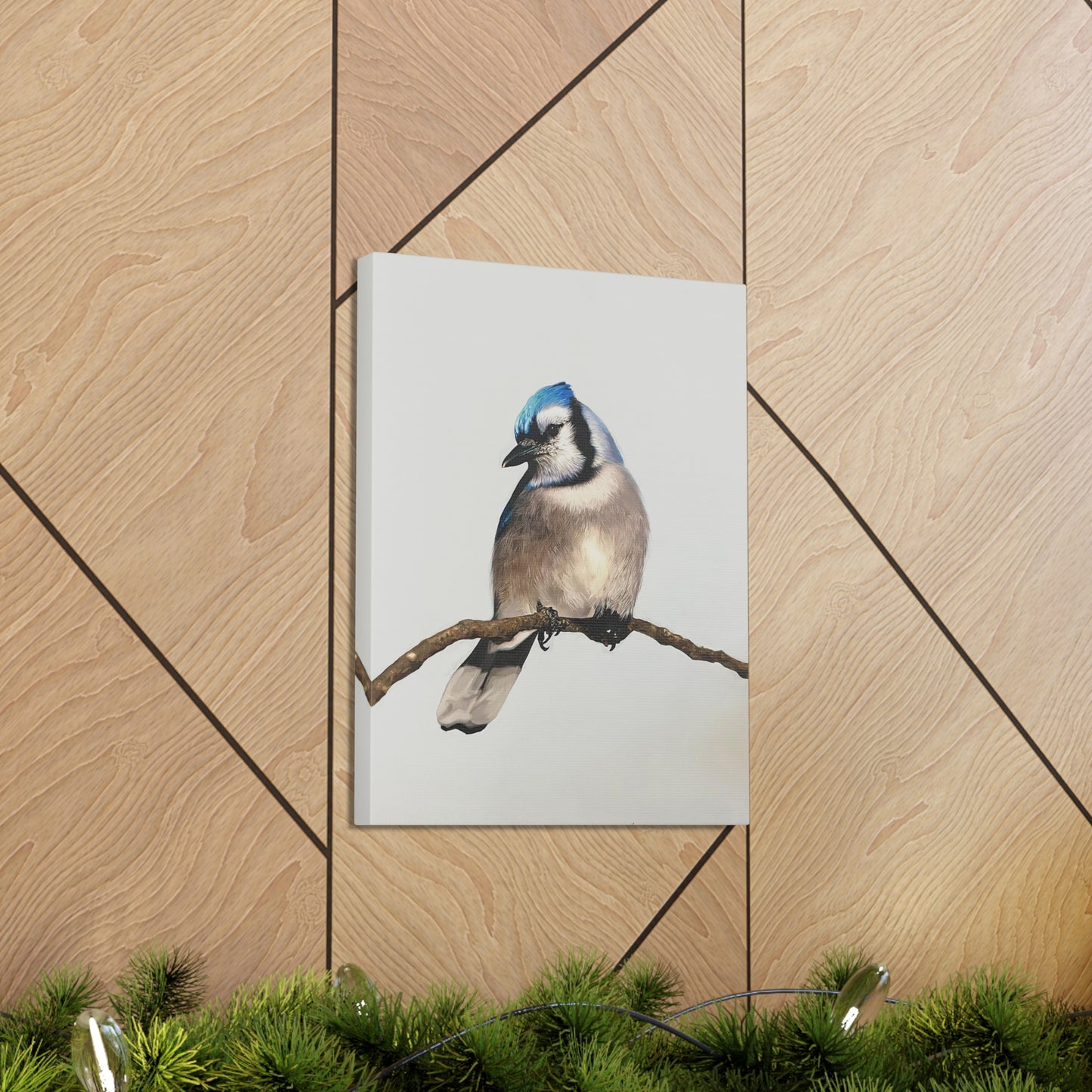 "Blue Jay" Stretched Canvas