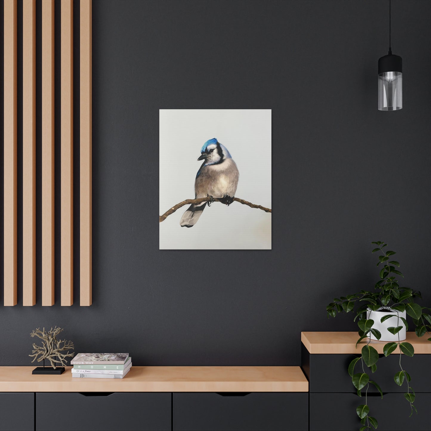 "Blue Jay" Stretched Canvas