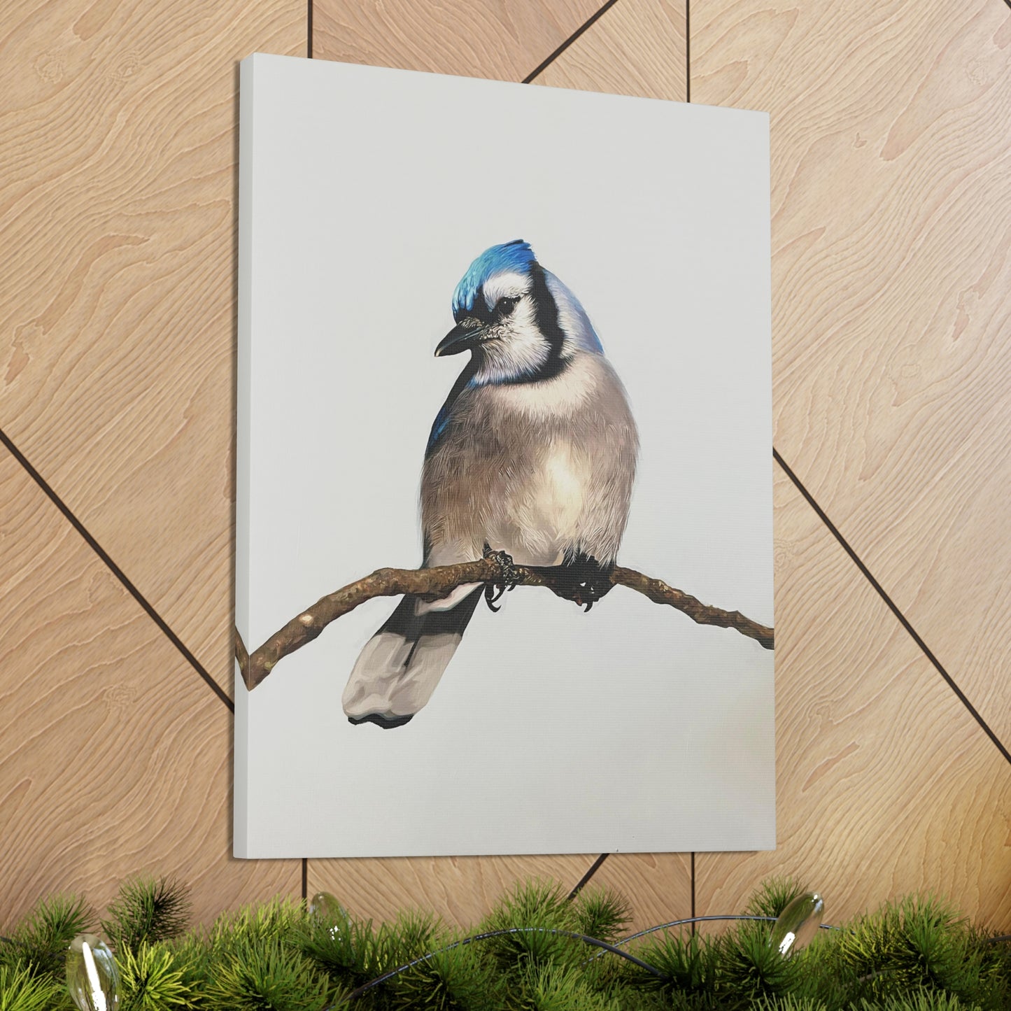 "Blue Jay" Stretched Canvas