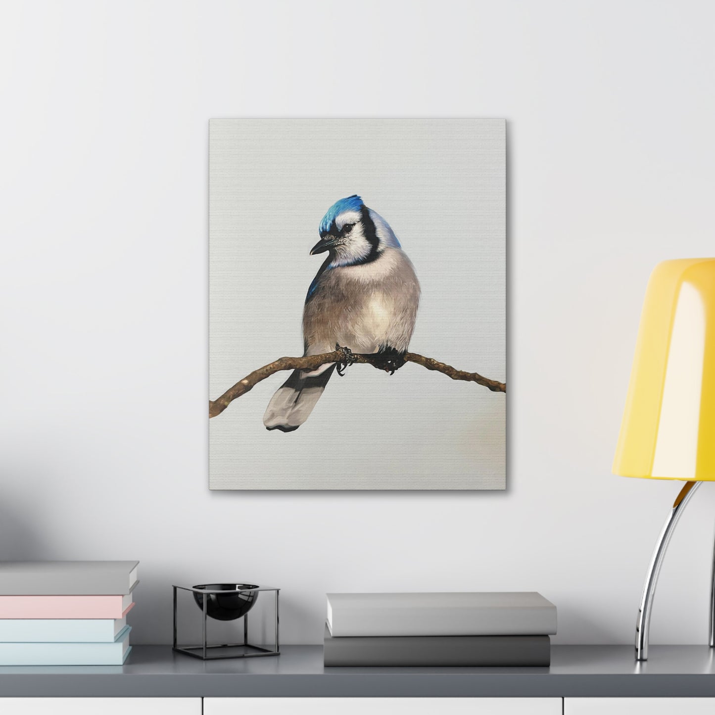 "Blue Jay" Stretched Canvas