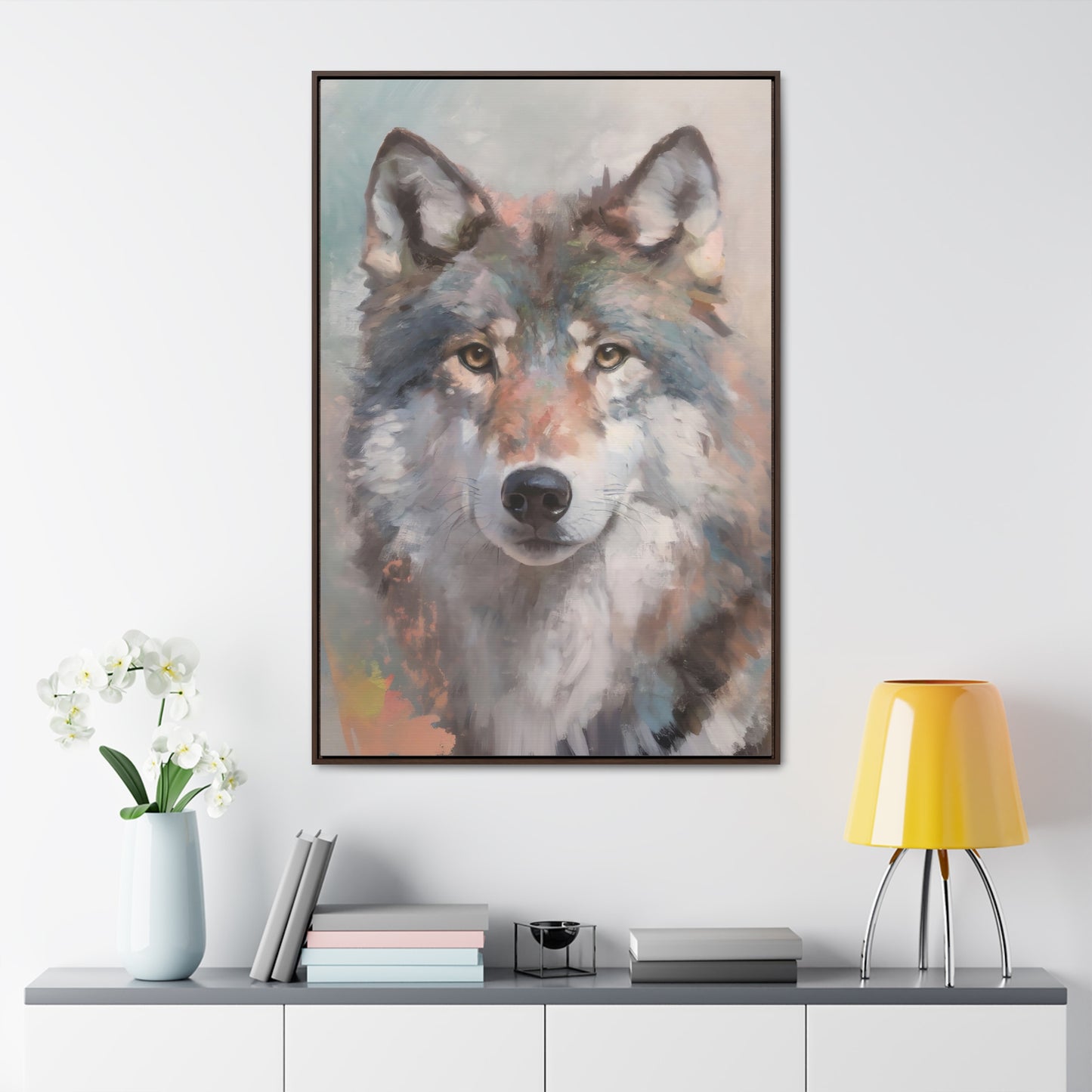 "Mystic Gaze" Framed Canvas