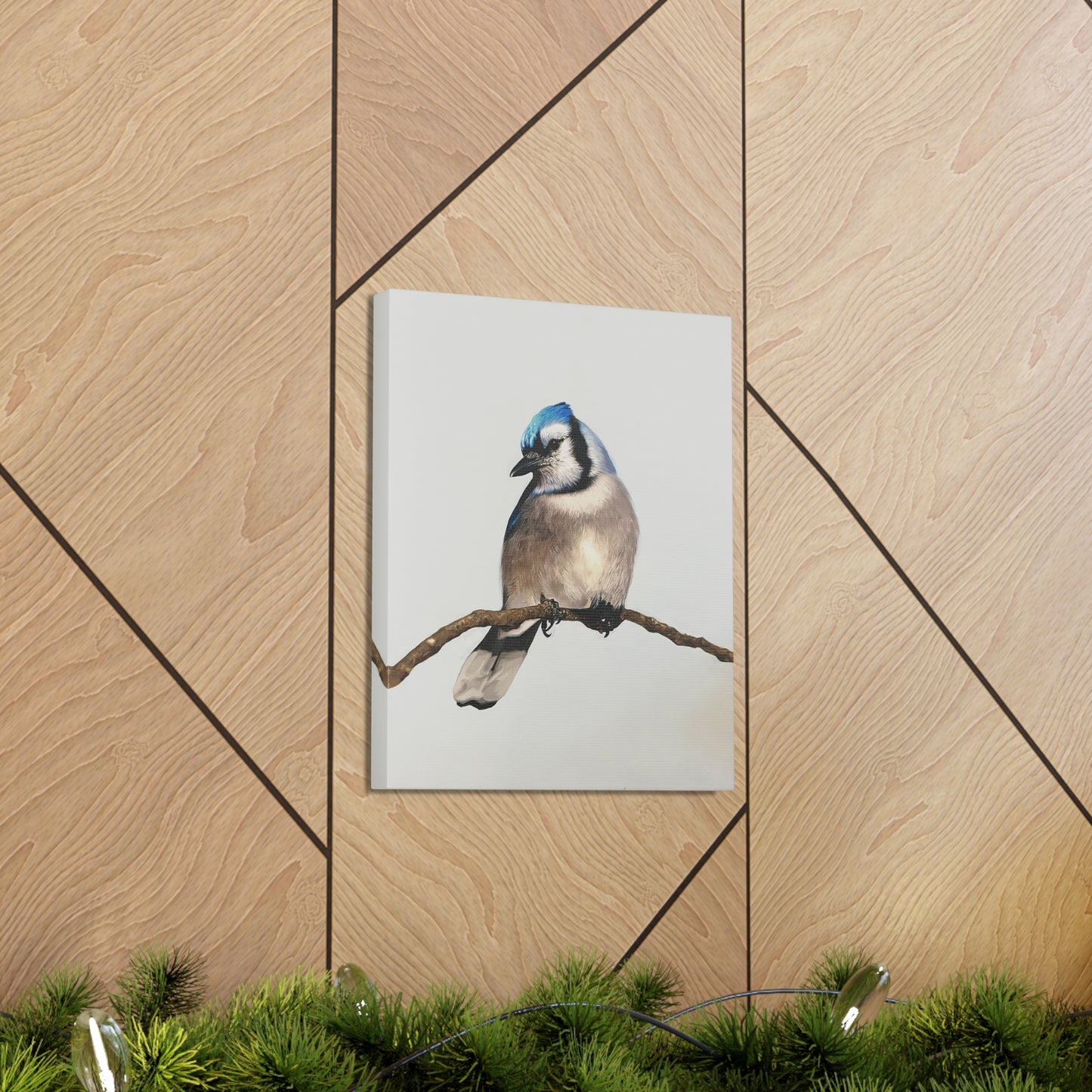 "Blue Jay" Stretched Canvas