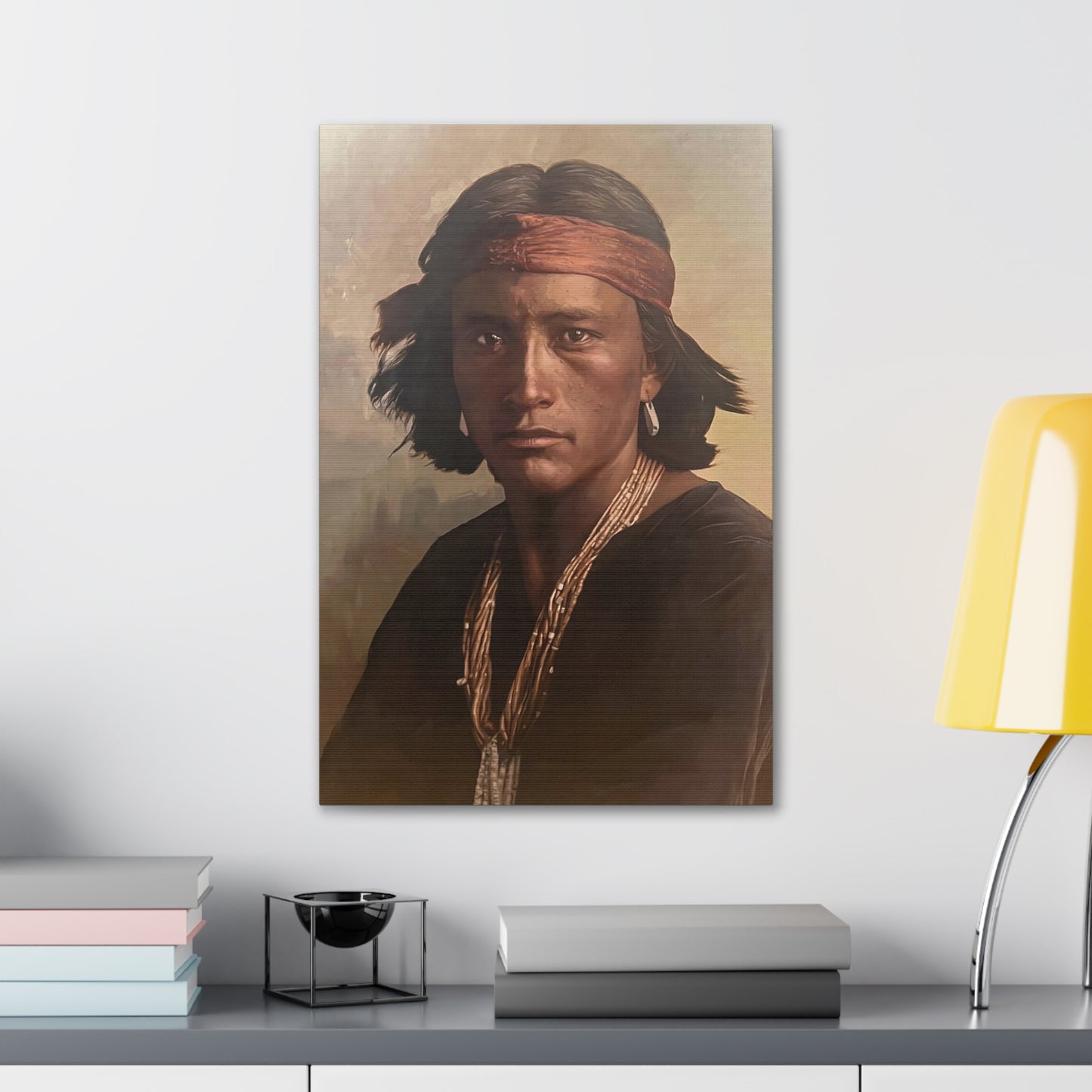 "Navajo Young Man" Stretched Canvas