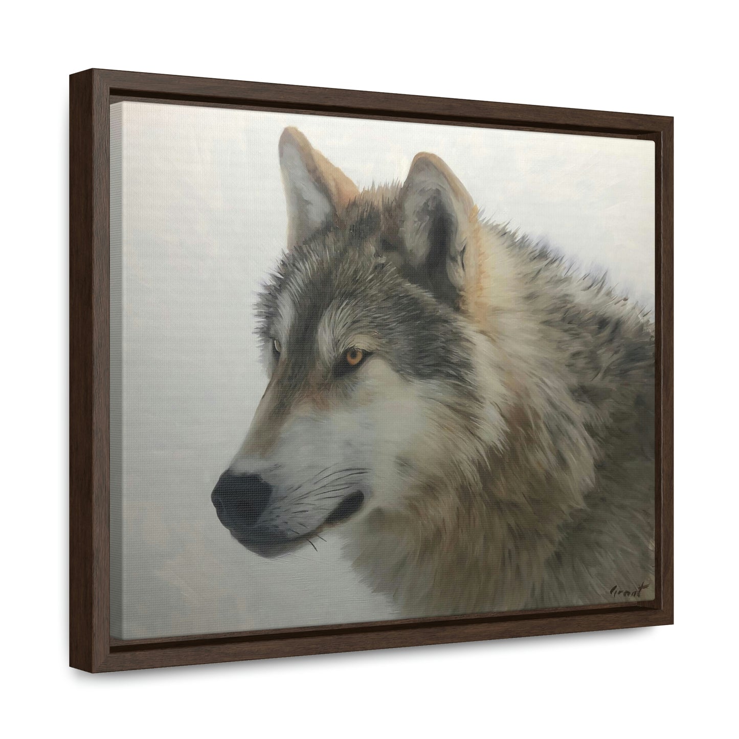 "Lone Wolf" Framed Canvas