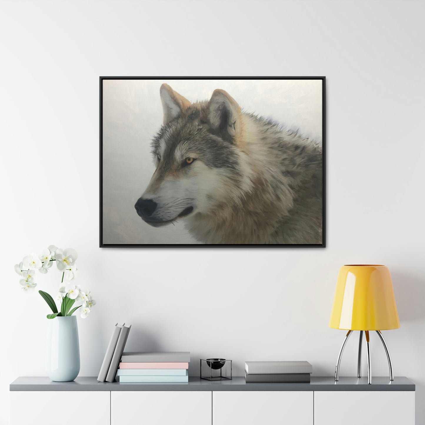 "Lone Wolf" Framed Canvas