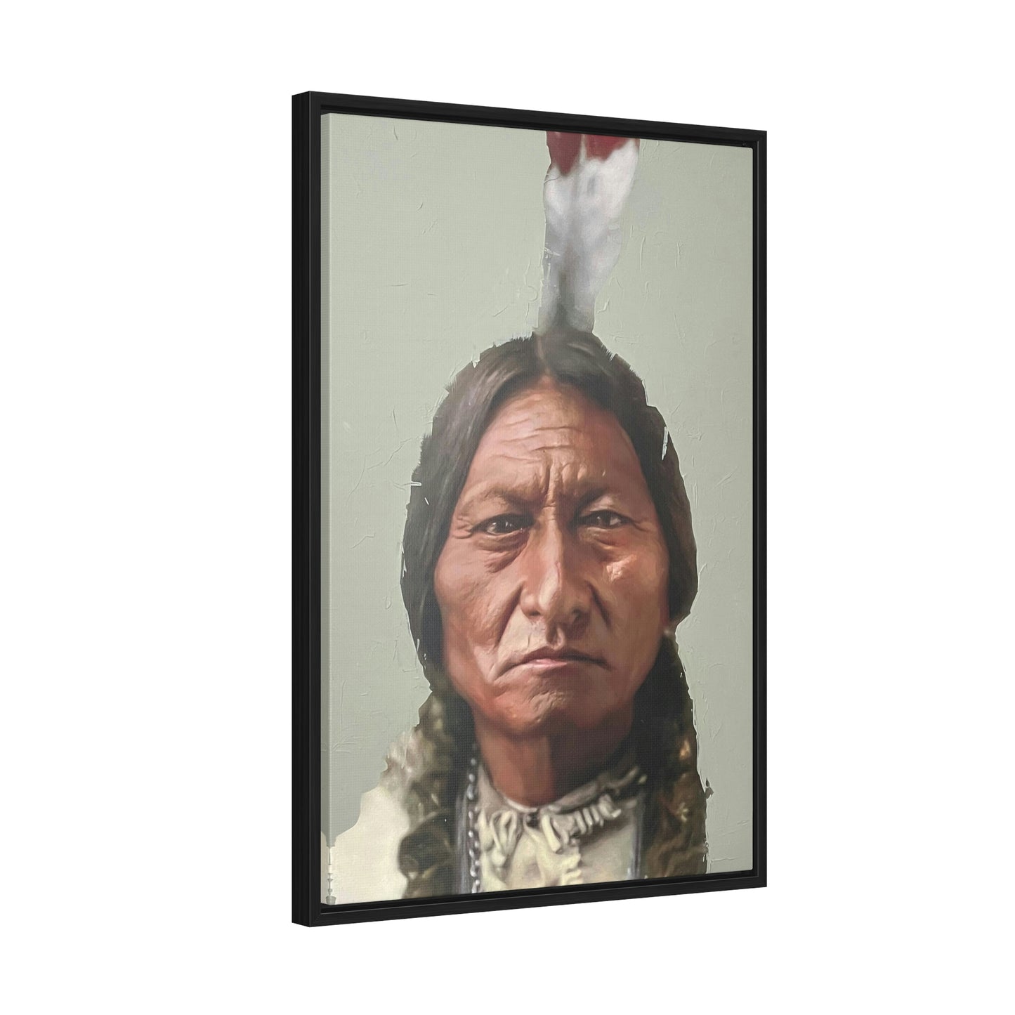 "Sitting Bull" Framed Canvas