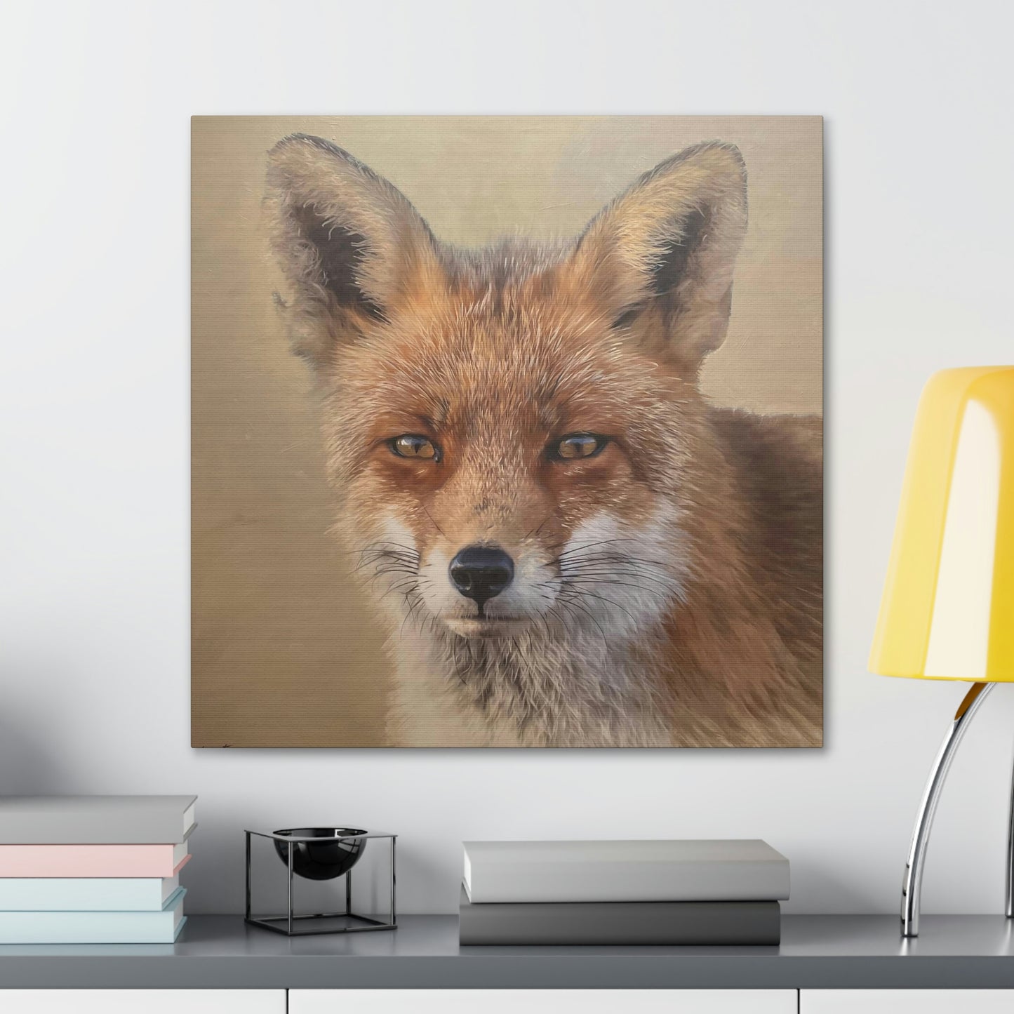 "Auburn Beauty" Stretched Canvas Fox Painting