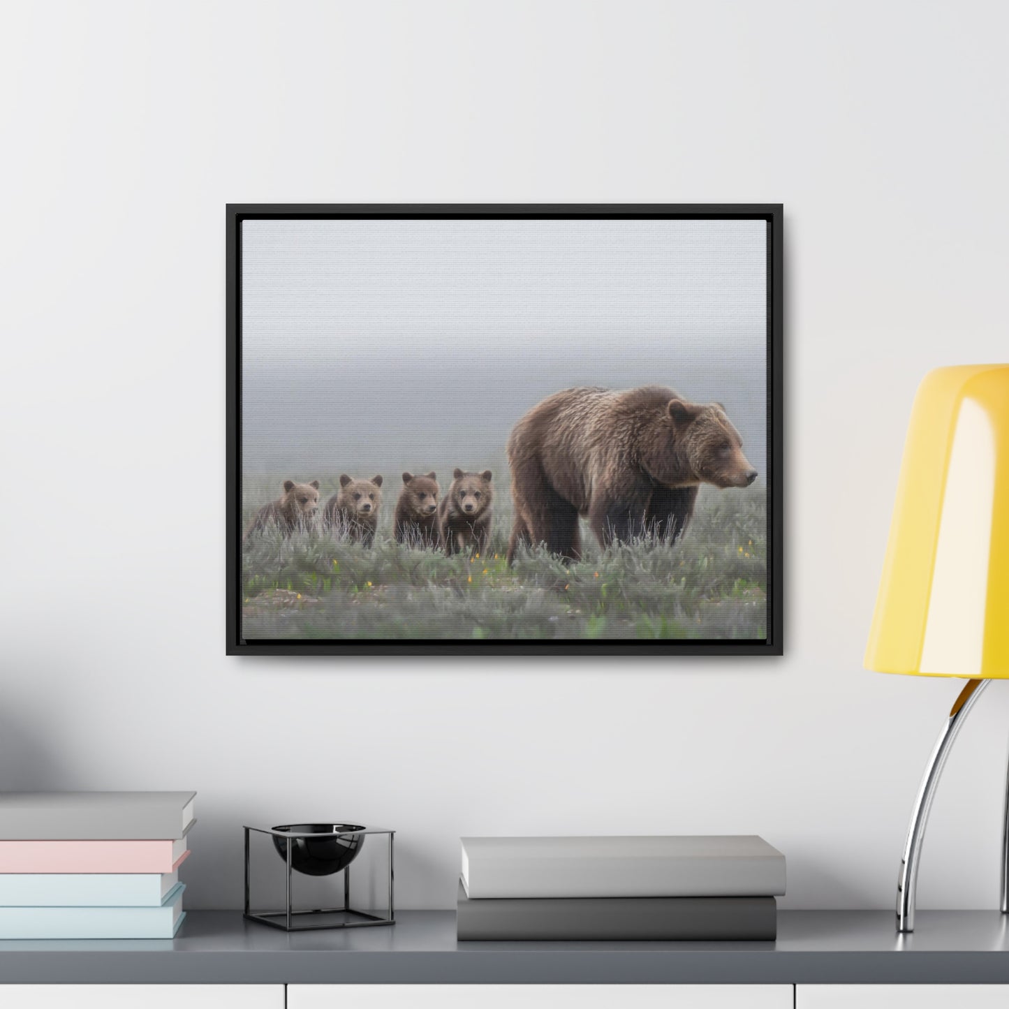 "Grizzly 399" Framed Canvas