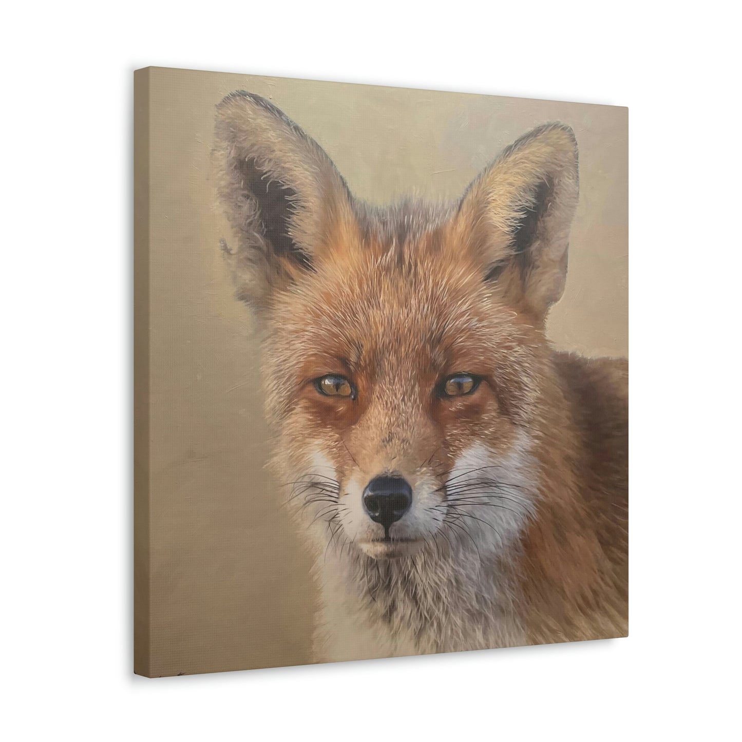 "Auburn Beauty" Stretched Canvas Fox Painting