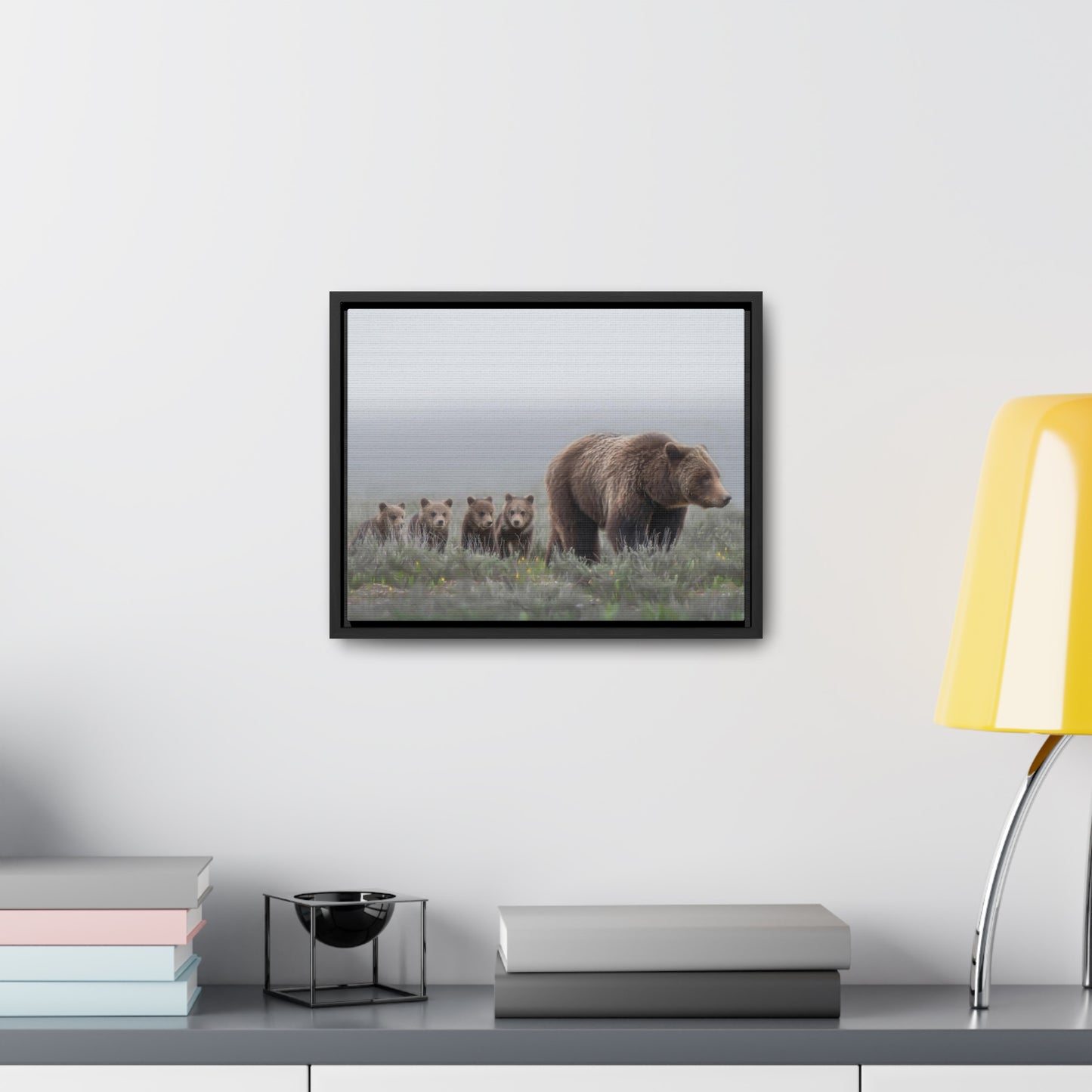 "Grizzly 399" Framed Canvas