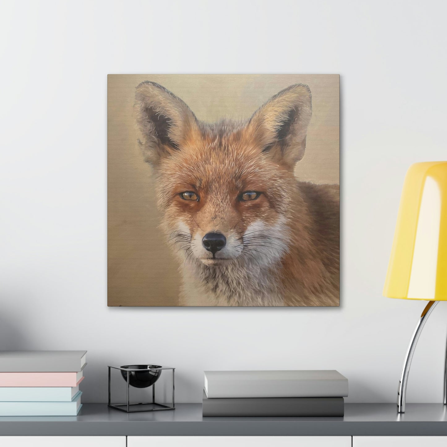 "Auburn Beauty" Stretched Canvas Fox Painting