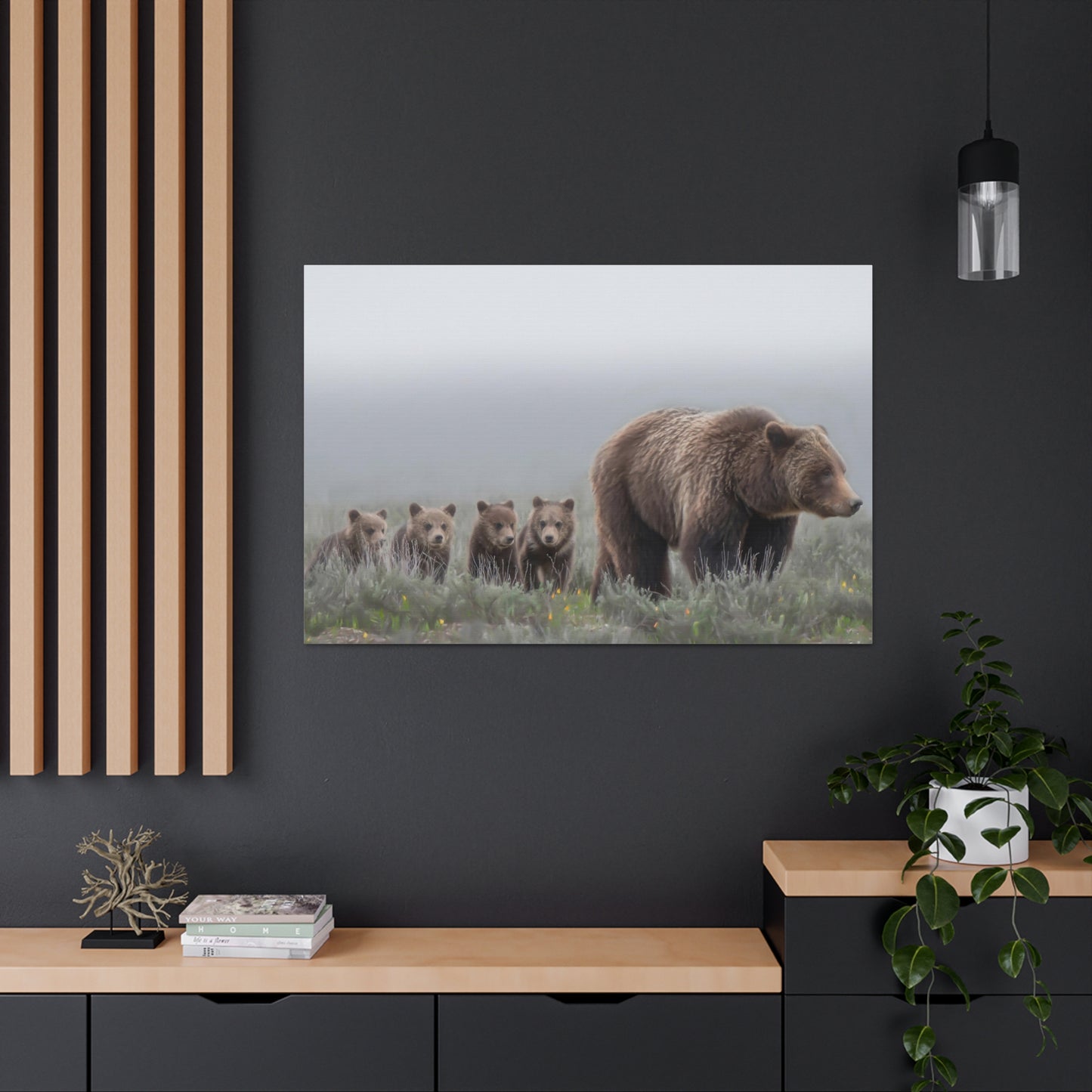 "Grizzly 399" Stretched Canvas