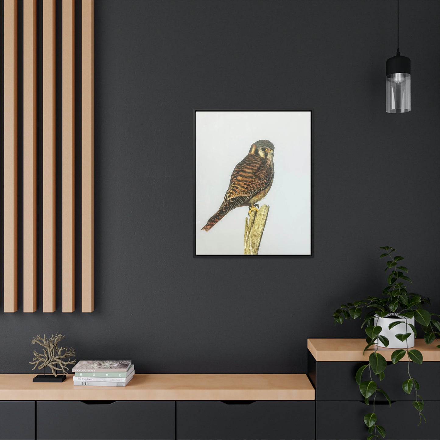 "Kestrel" Framed Canvas