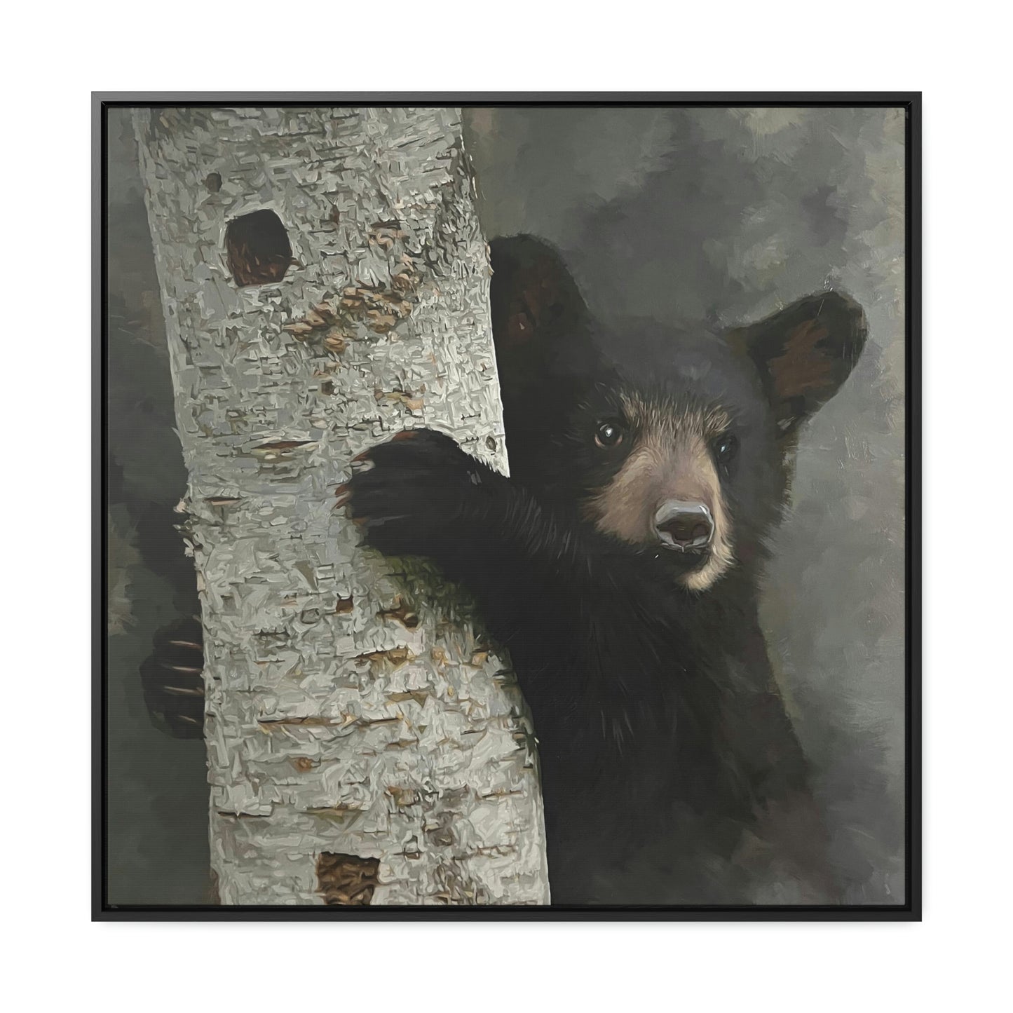 "Bear Hug" Framed Canvas