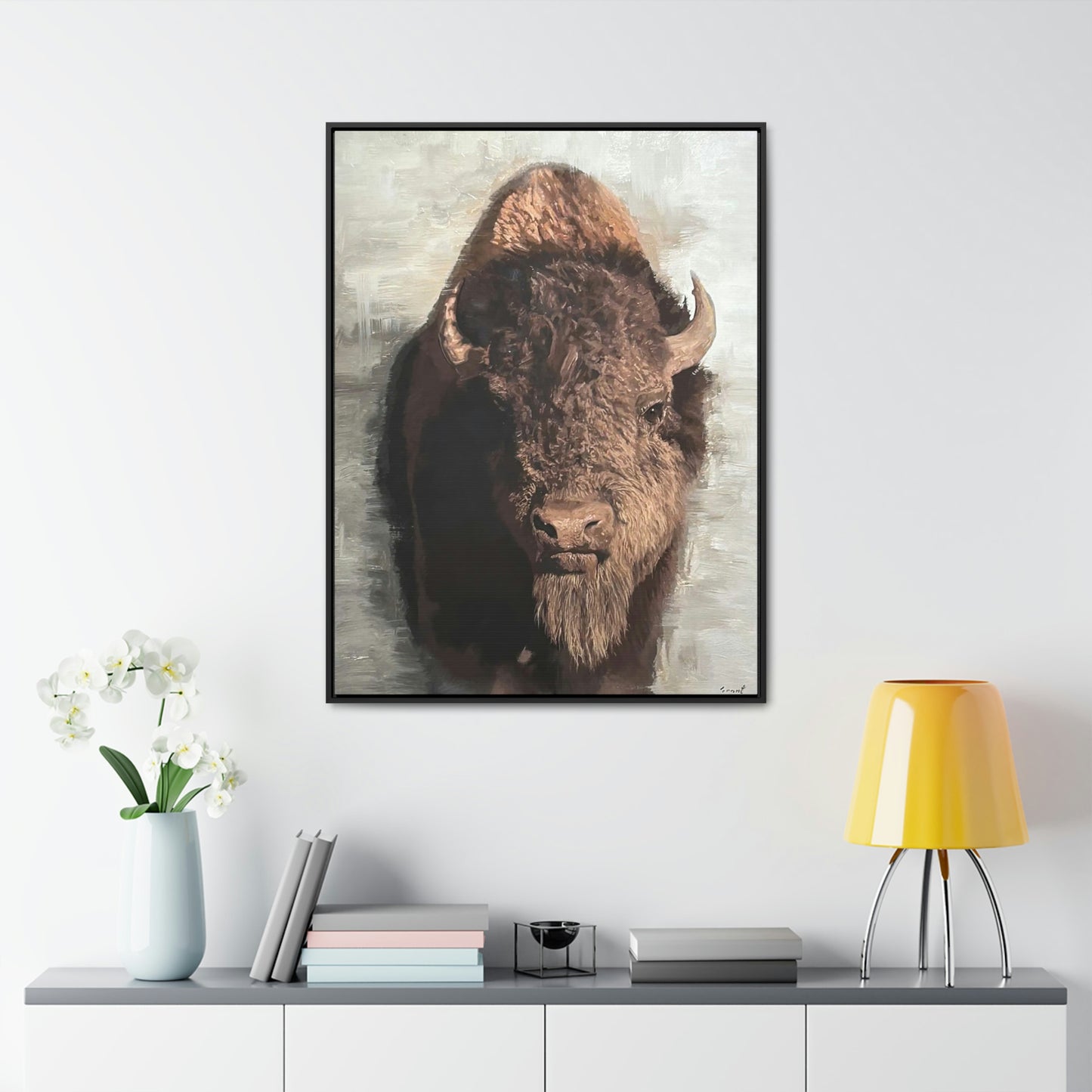 "Prairie King" Framed Canvas