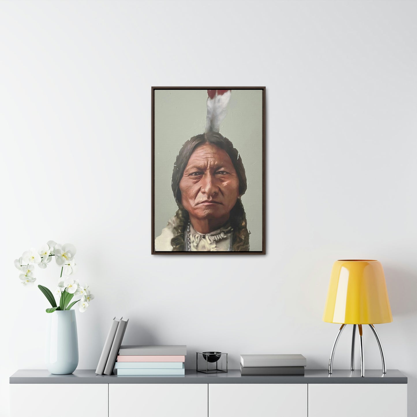 "Sitting Bull" Framed Canvas