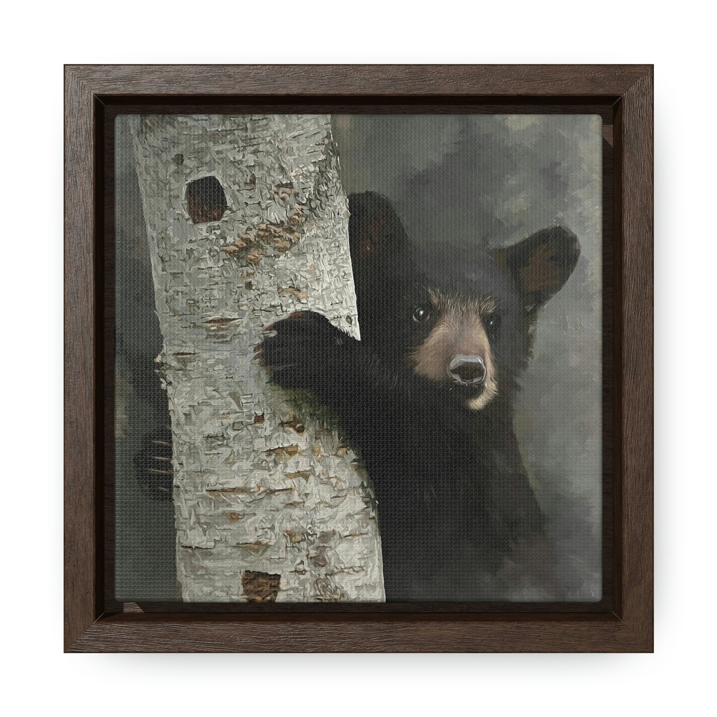 "Bear Hug" Framed Canvas