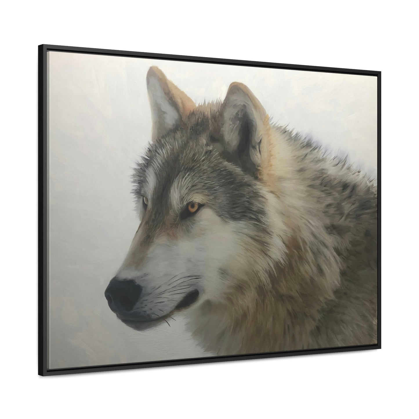 "Lone Wolf" Framed Canvas