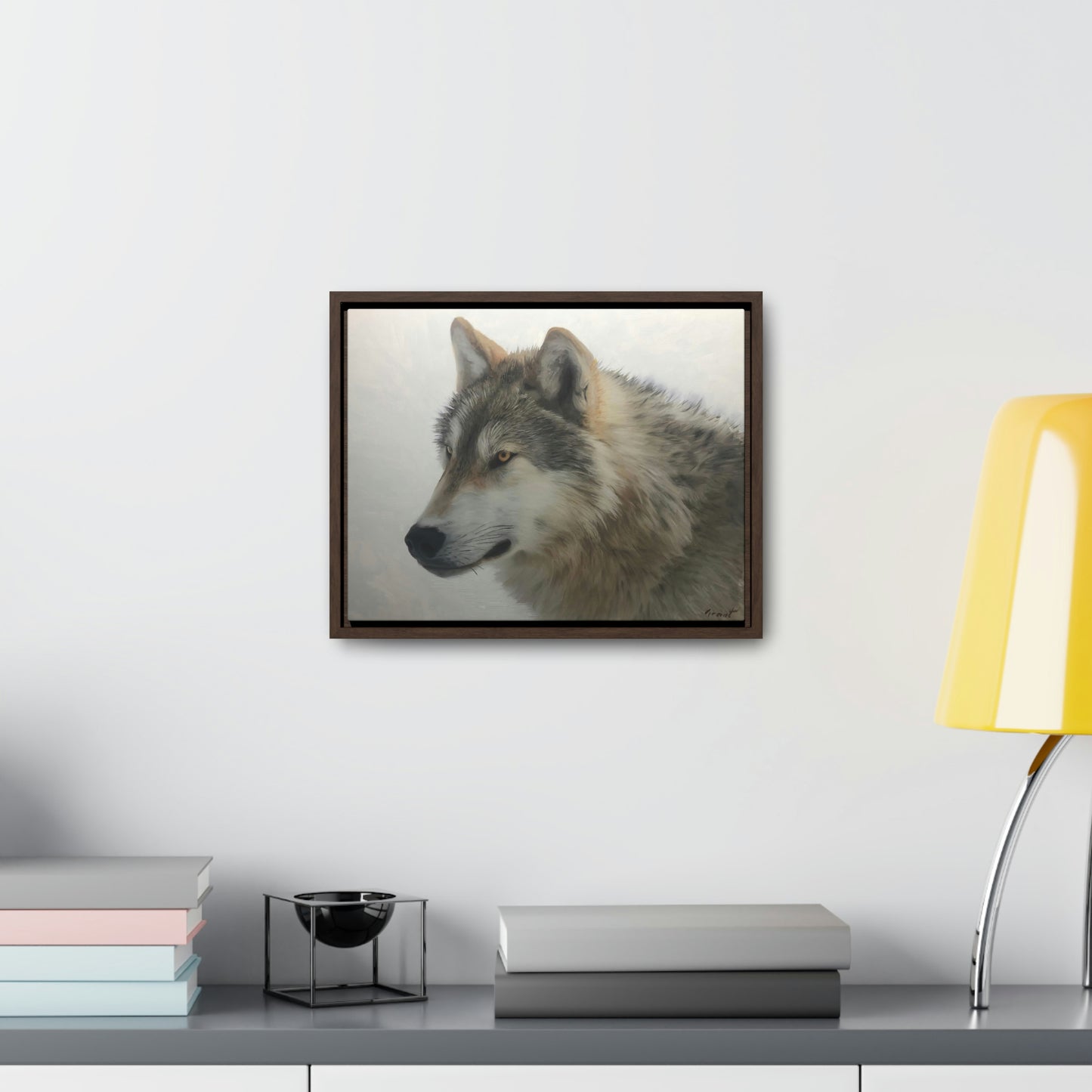 "Lone Wolf" Framed Canvas