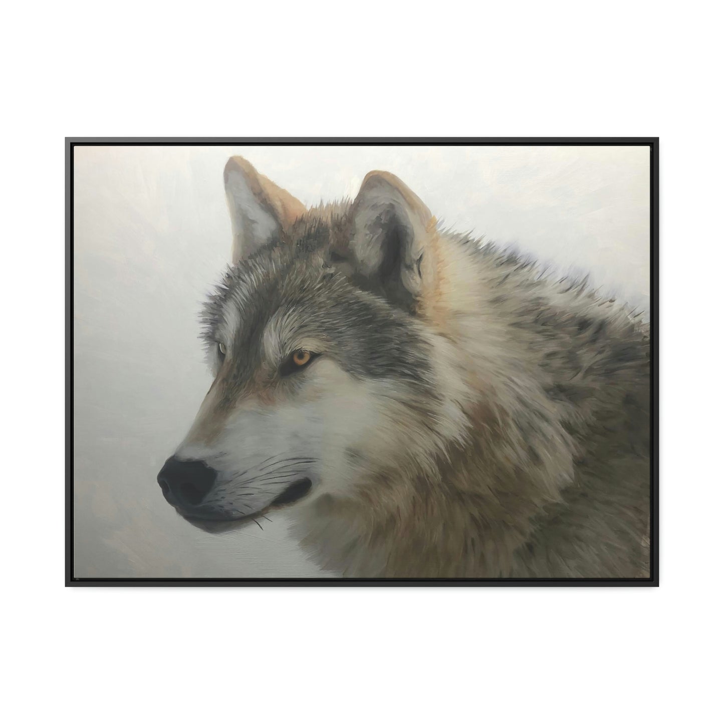 "Lone Wolf" Framed Canvas