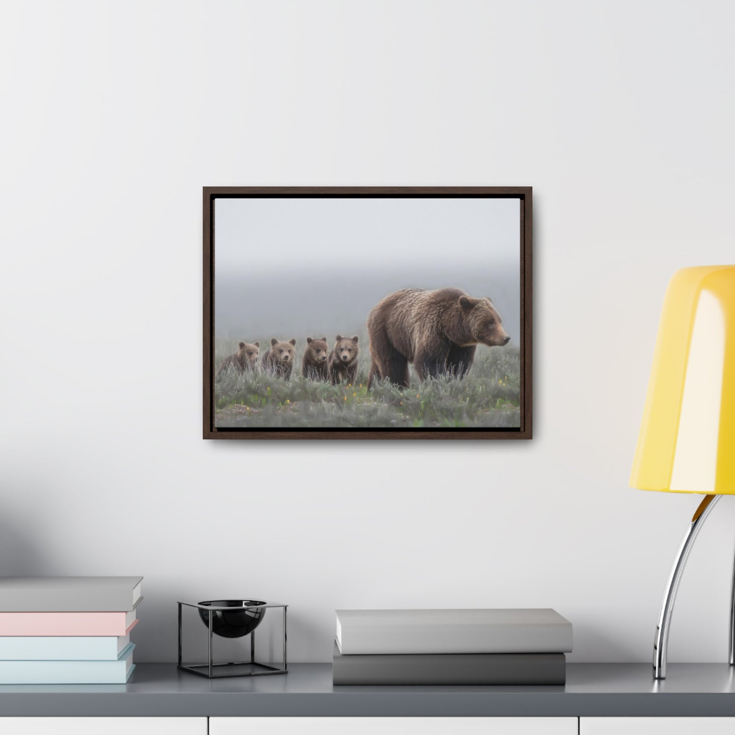 "Grizzly 399" Framed Canvas