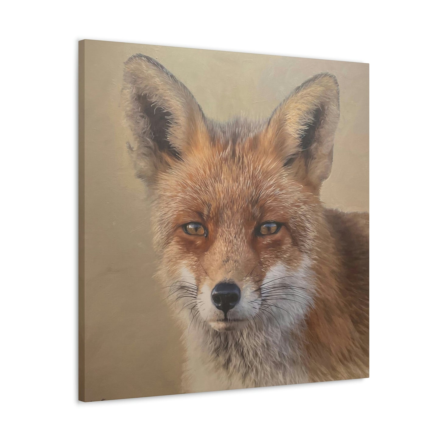 "Auburn Beauty" Stretched Canvas Fox Painting