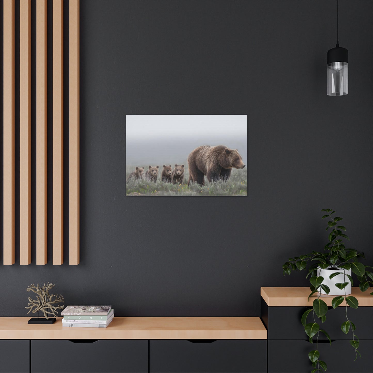 "Grizzly 399" Stretched Canvas