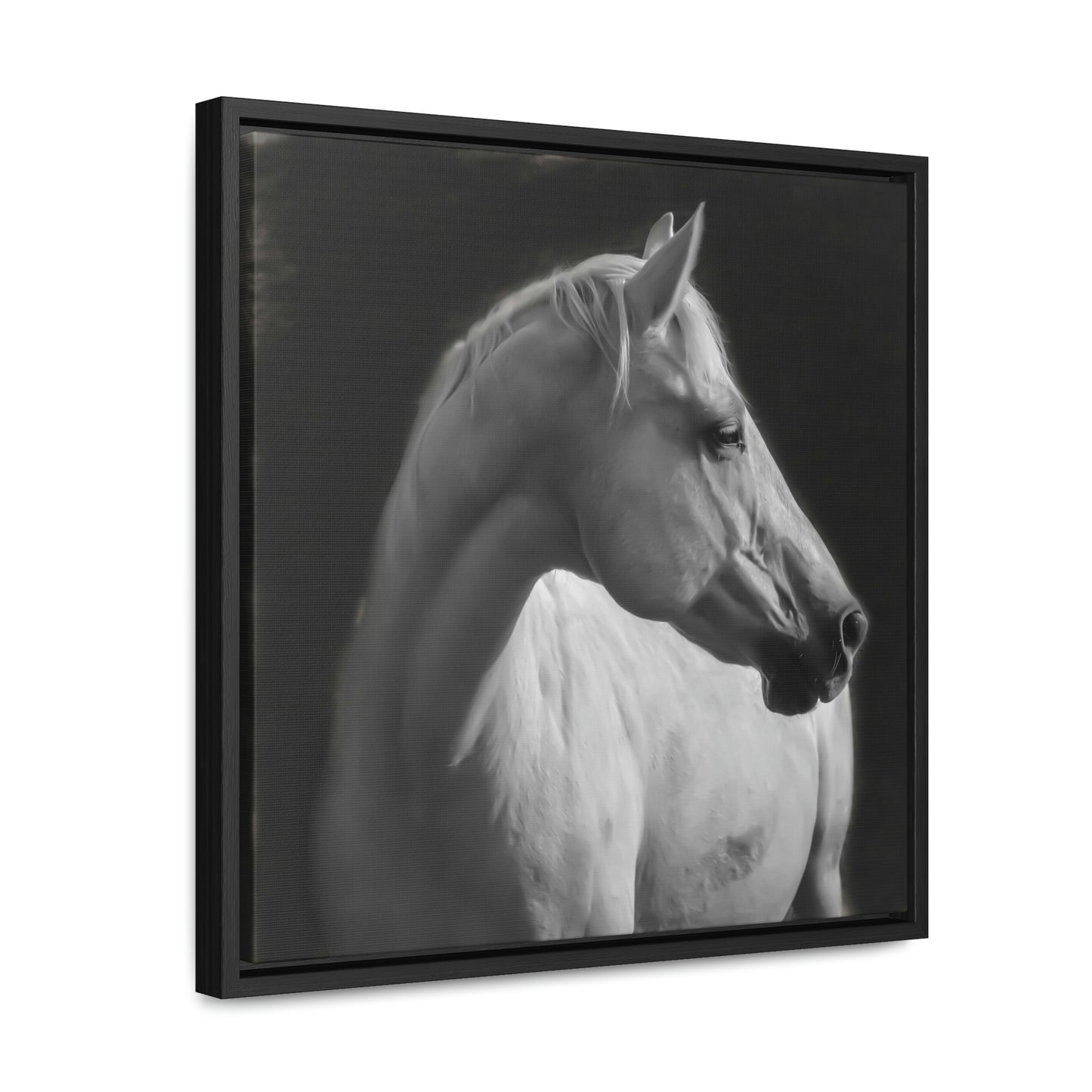 "The Mellow Mustang" Framed Canvas