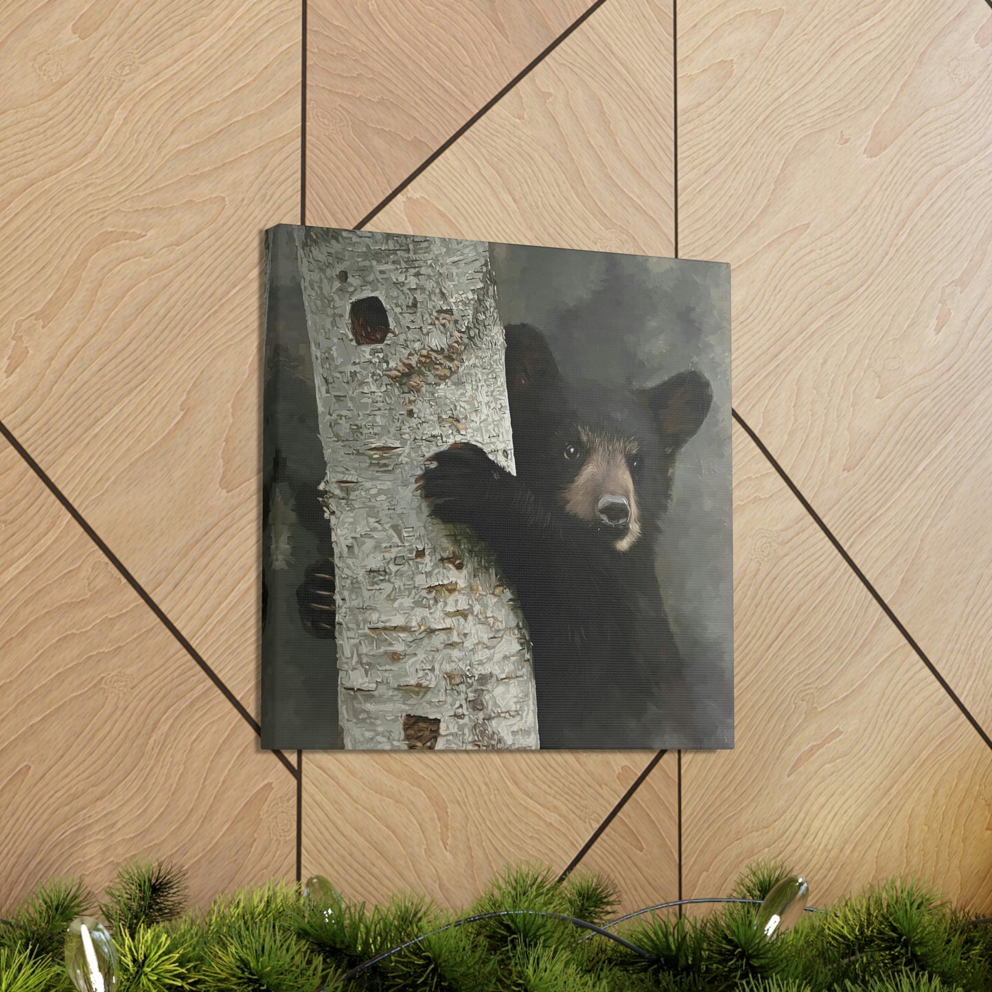 "Bear Hug" Stretched Canvas