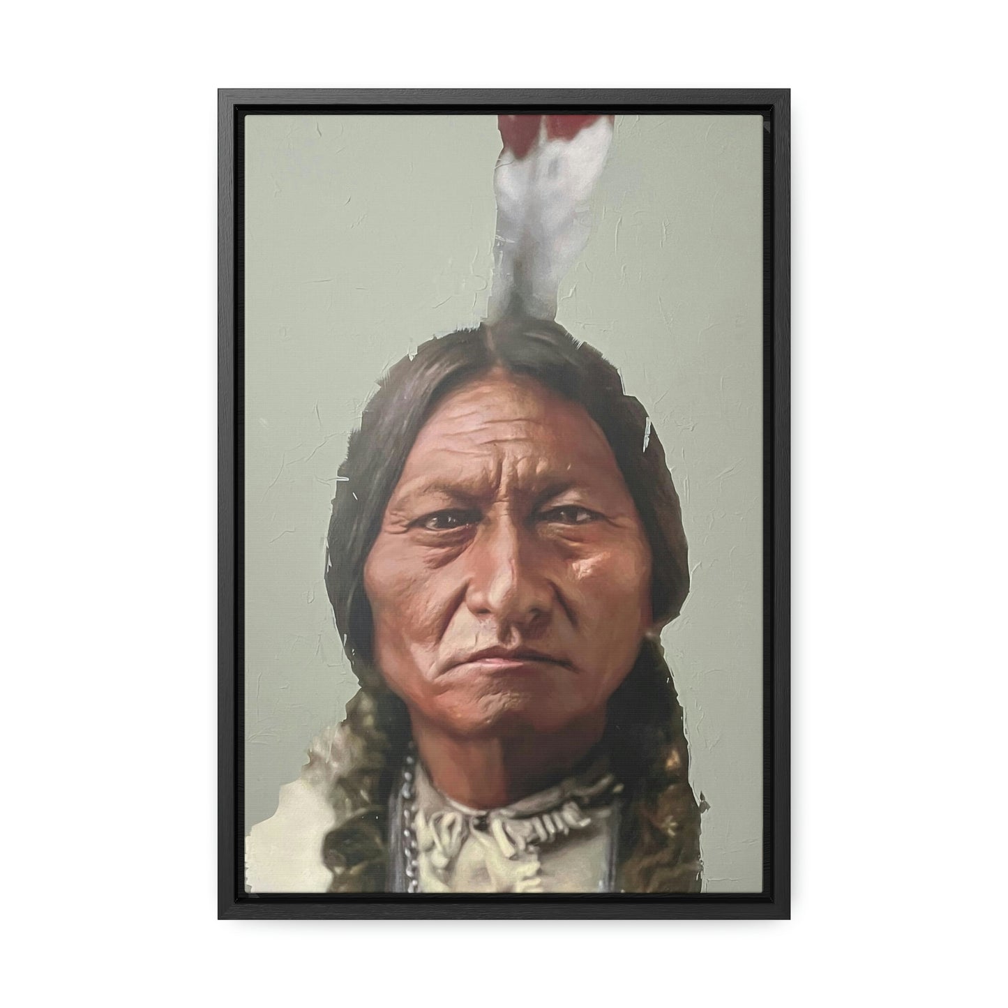 "Sitting Bull" Framed Canvas