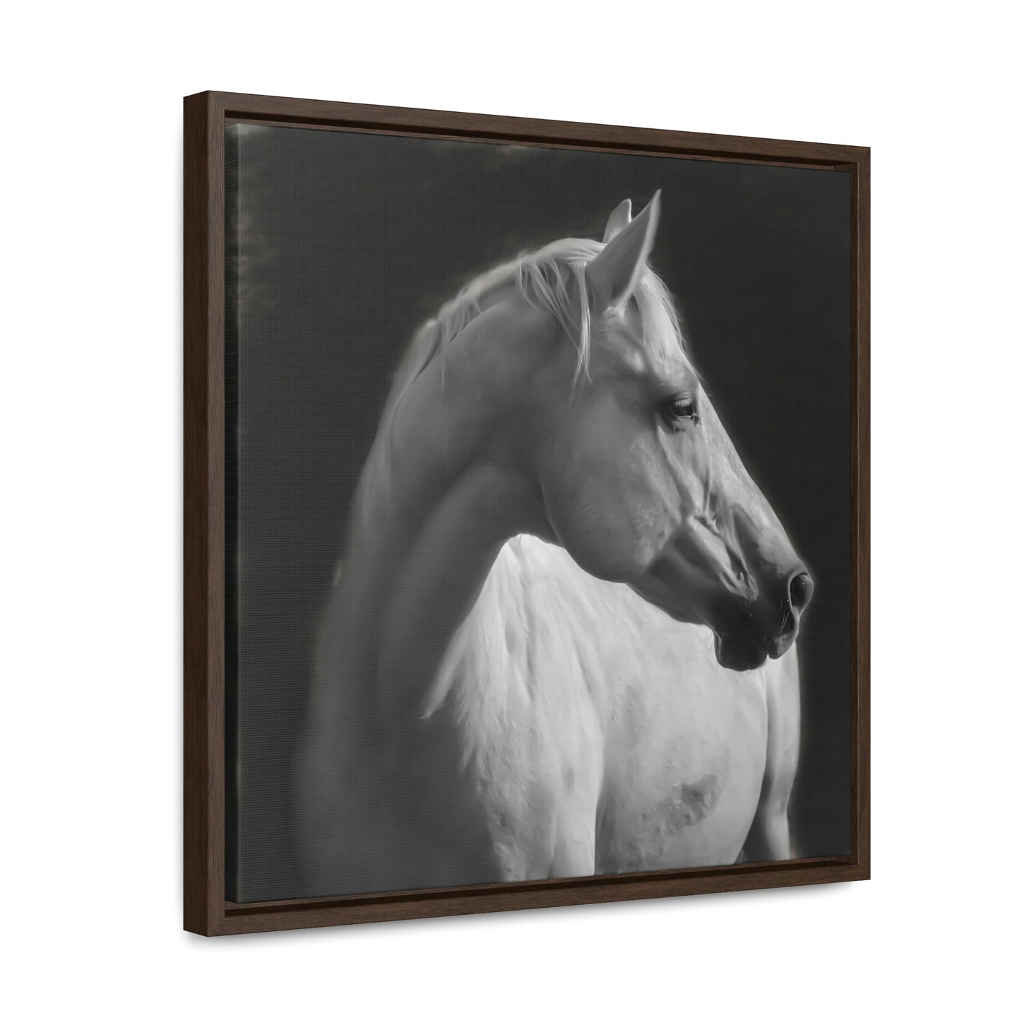 "The Mellow Mustang" Framed Canvas